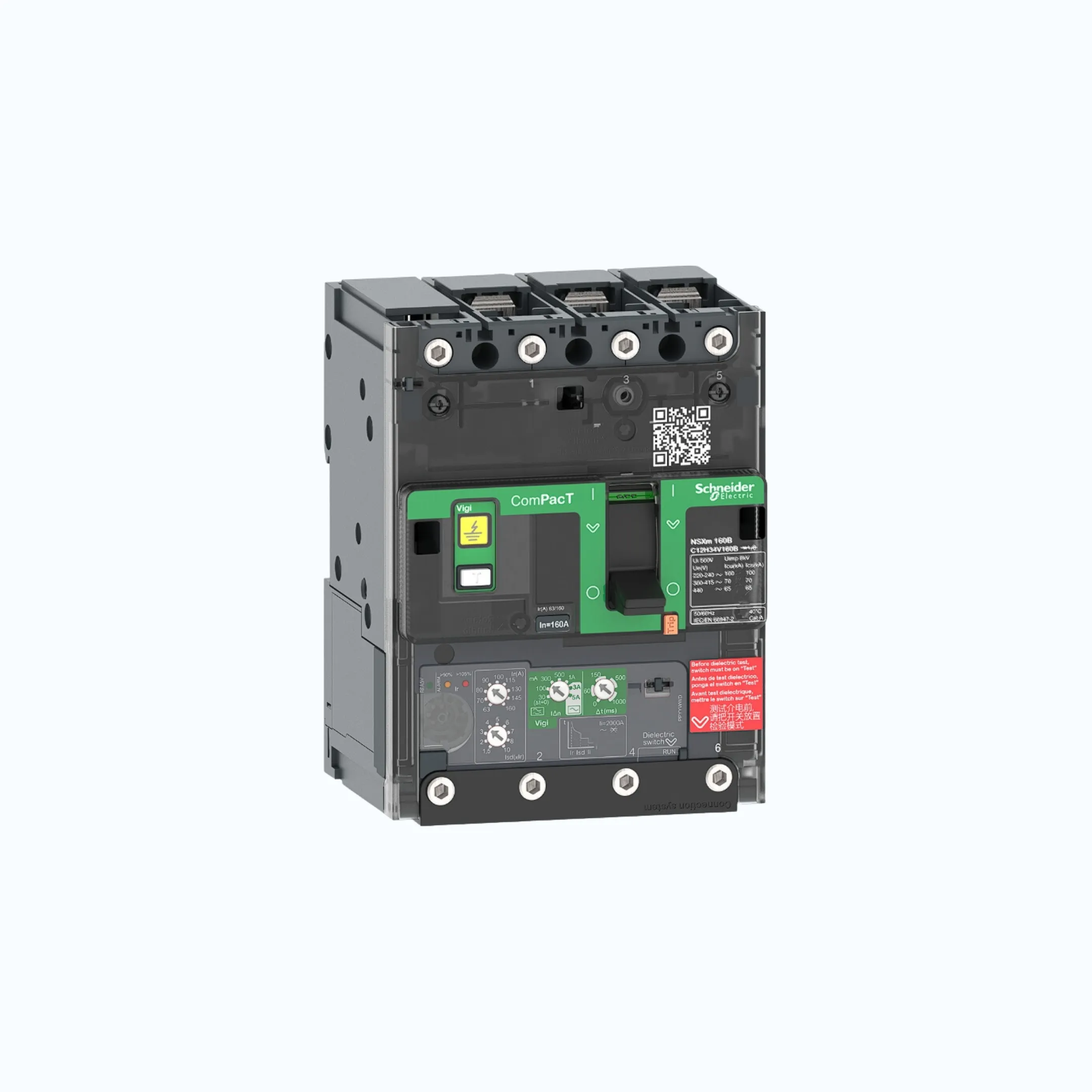 Schneider Busbar Connectors  3P-ComPacT NSXm dengan N (50 kA) termasuk ELCB Vigi