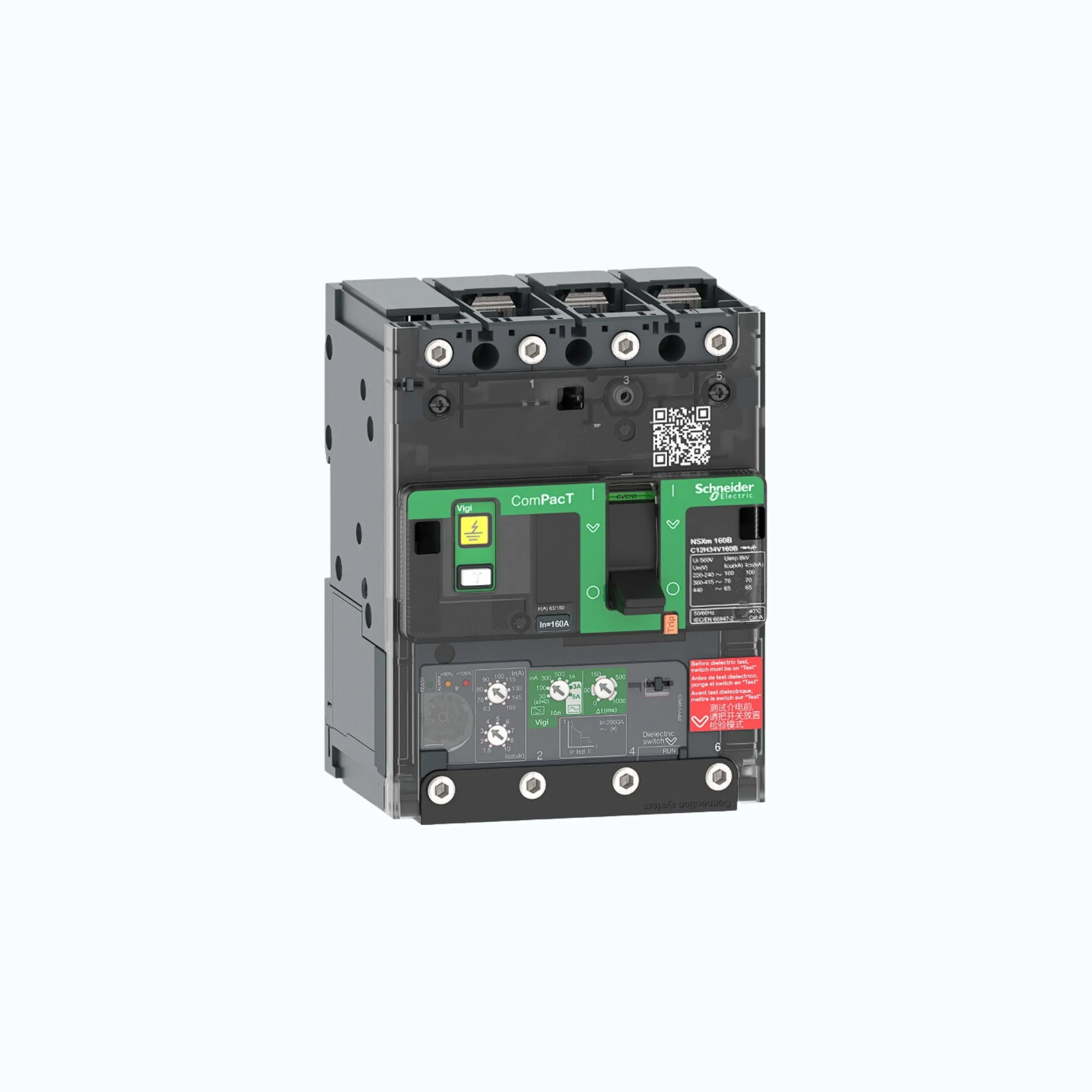 Schneider Busbar Connectors  3P-ComPacT NSXm dengan N (50 kA) termasuk ELCB Vigi