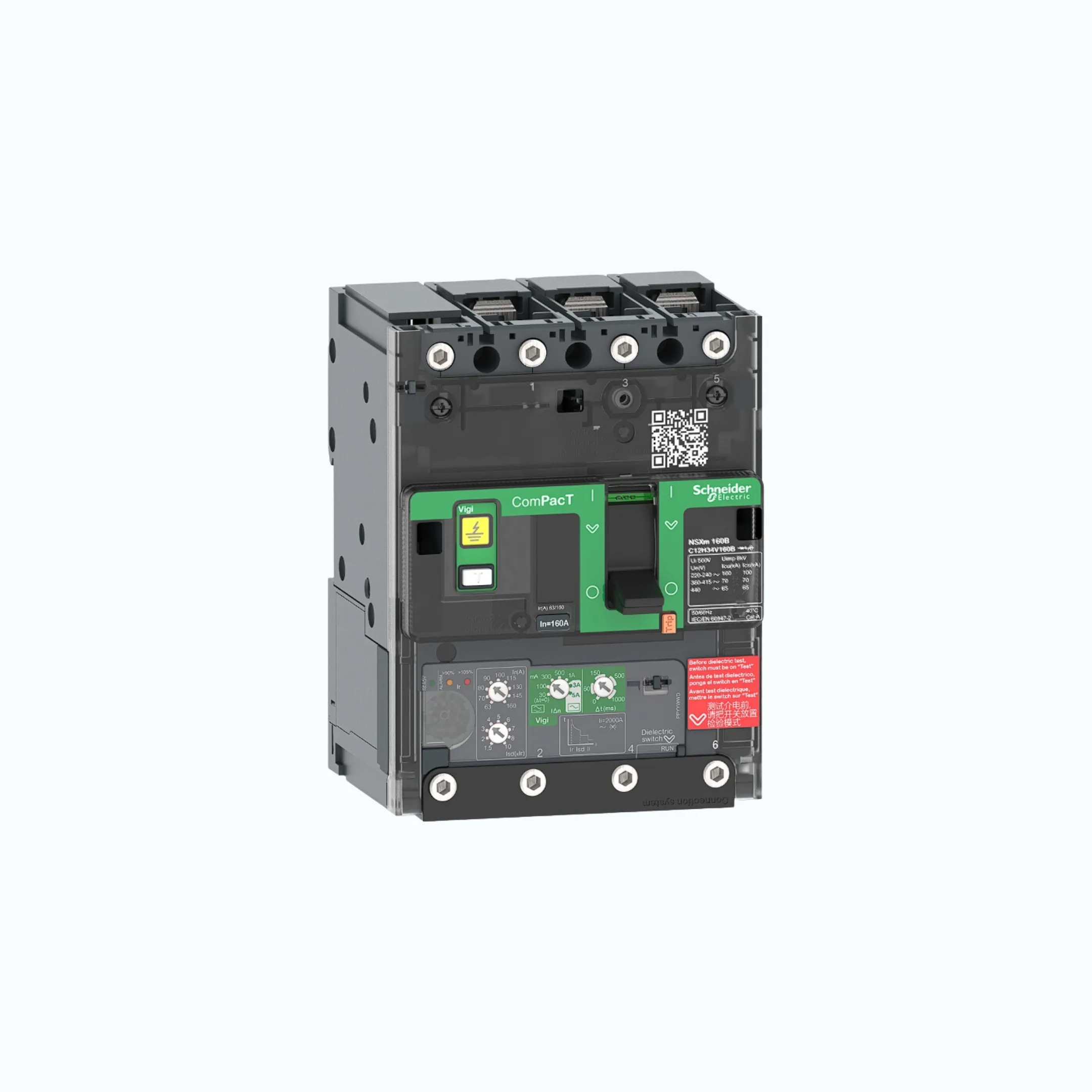 Schneider Busbar Connectors  3P-ComPacT NSXm dengan N (50 kA) termasuk ELCB Vigi