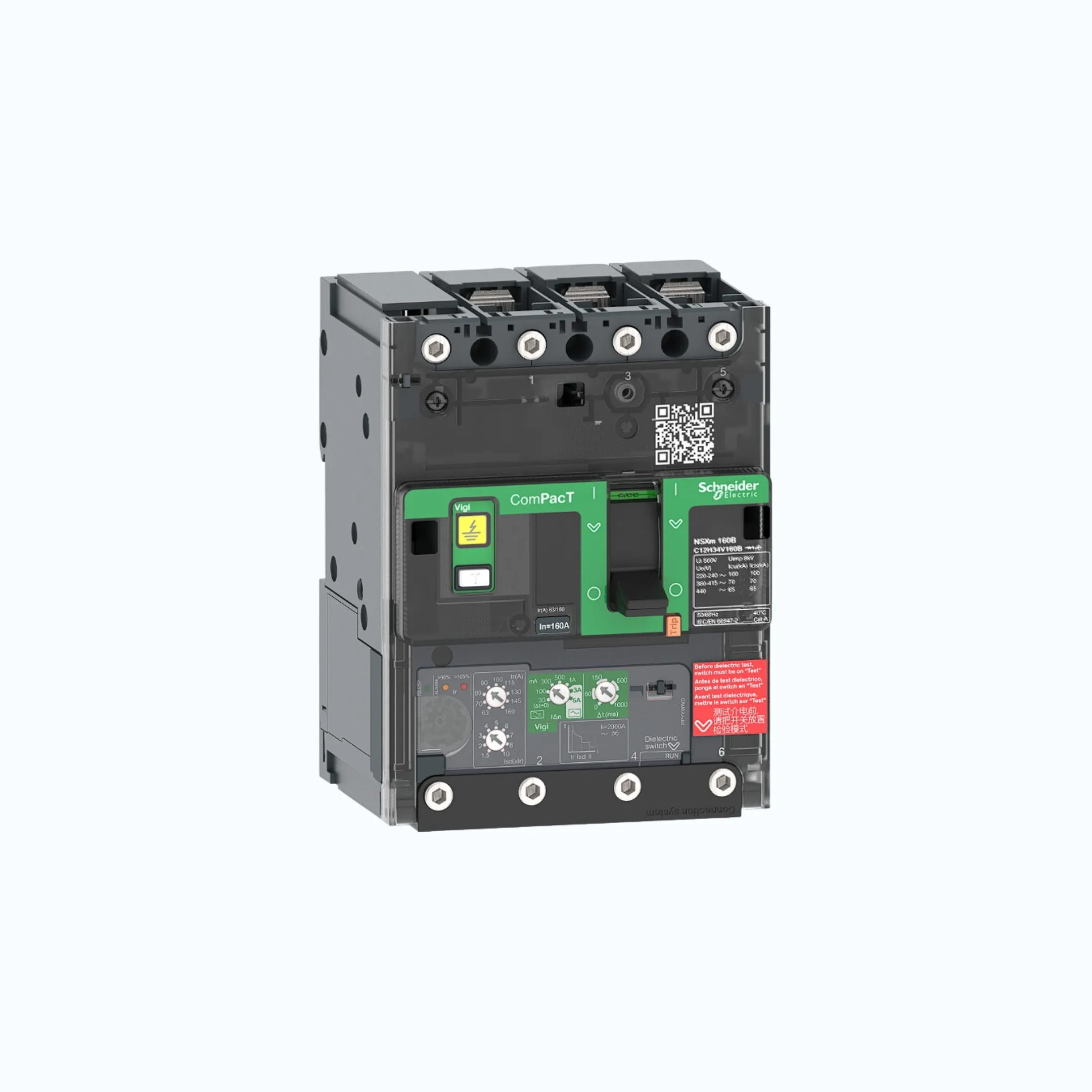 Schneider Busbar Connectors  3P-ComPacT NSXm dengan N (50 kA) termasuk ELCB Vigi