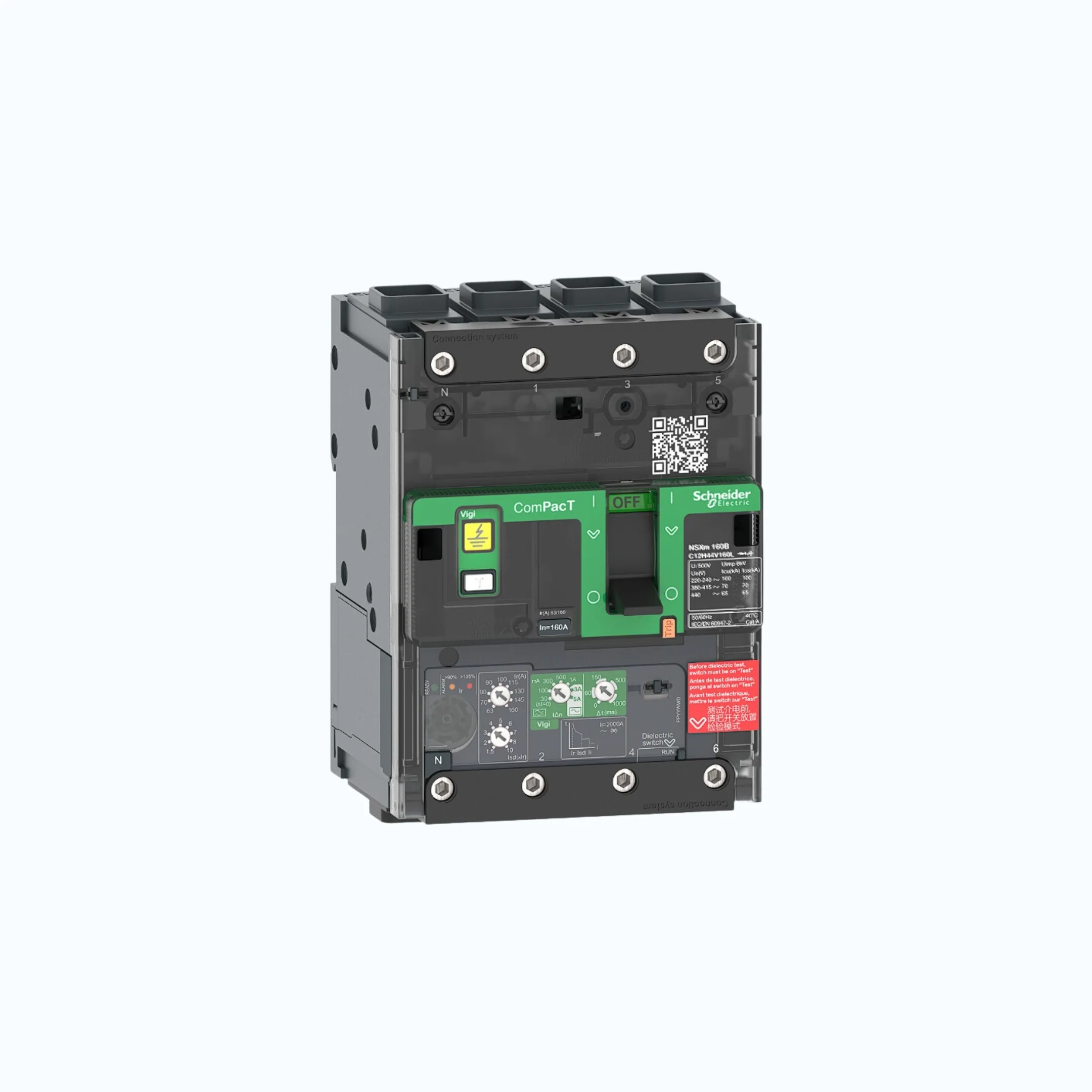 Schneider EverlinkTM Connectors  4P-ComPacT NSXm dengan F (36 kA) termasuk ELCB 