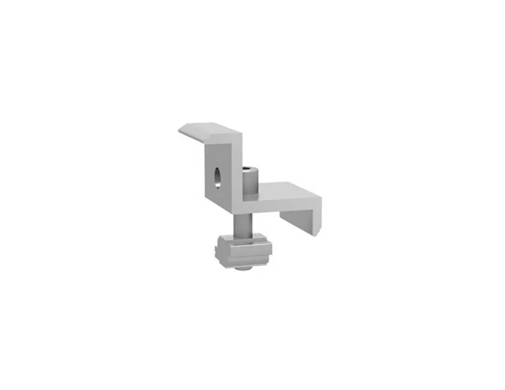 Clenergy PV ezRack SolarRoof Aeri Rail Solution End Clamp for Frame Height 40mm 