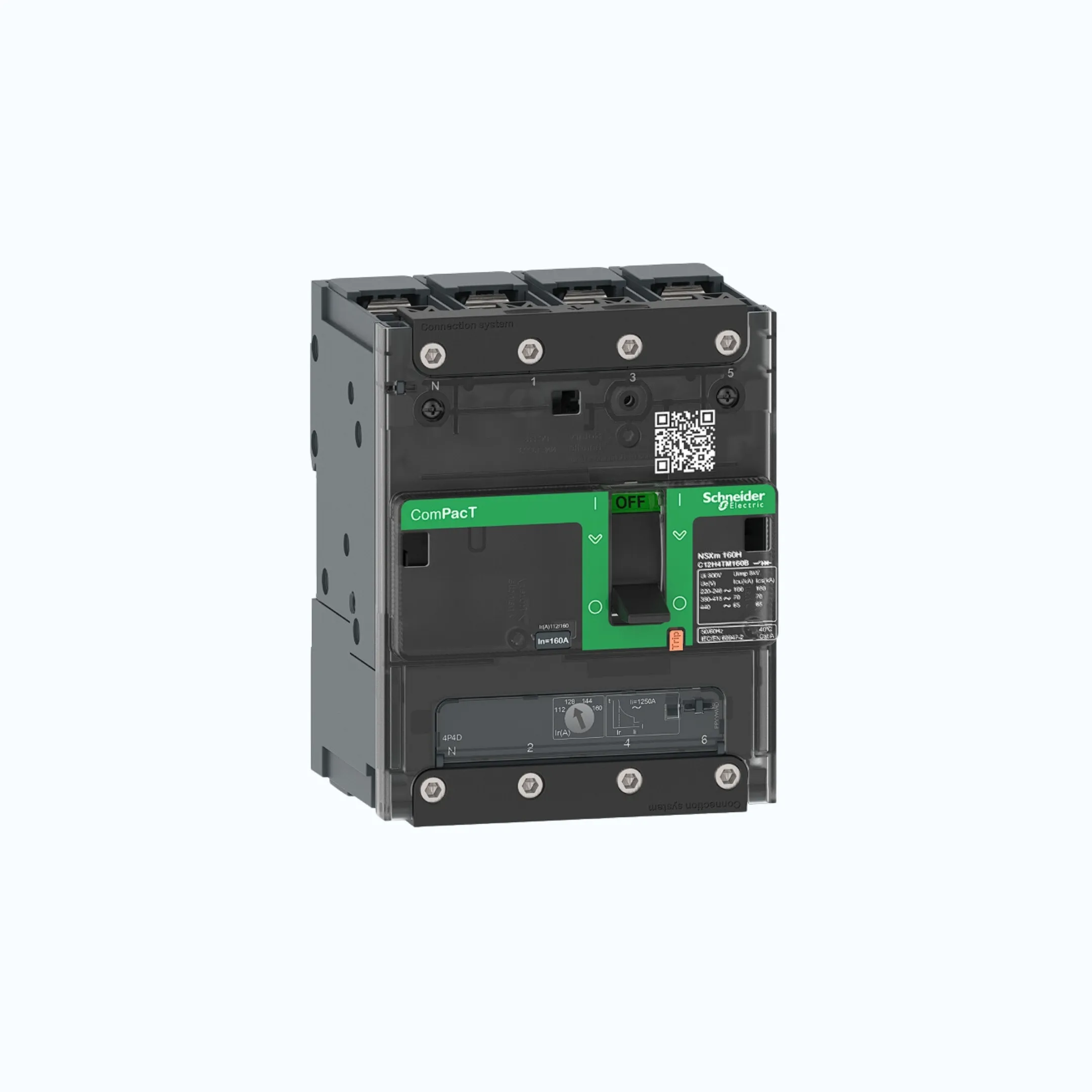 Schneider Busbar Connectors  4P-ComPacT NSXm dengan H (70 kA)-TM25D-C11H6TM025B