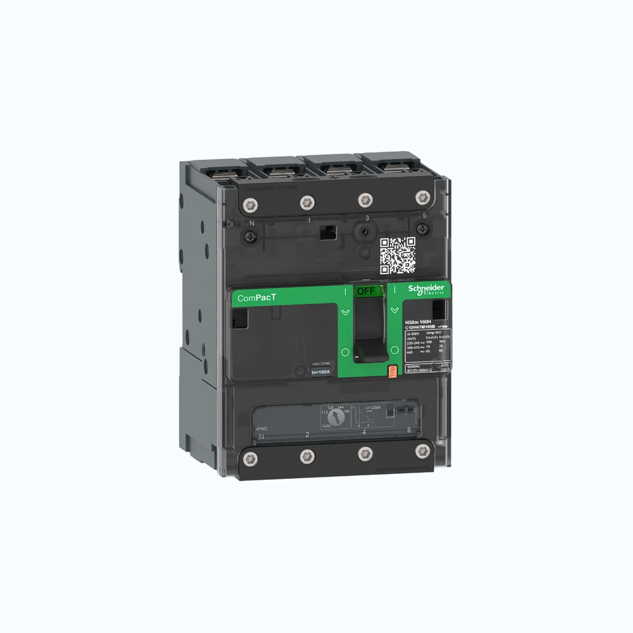 Schneider Busbar Connectors  4P-ComPacT NSXm dengan H (70 kA)-TM32D-C11H6TM032B