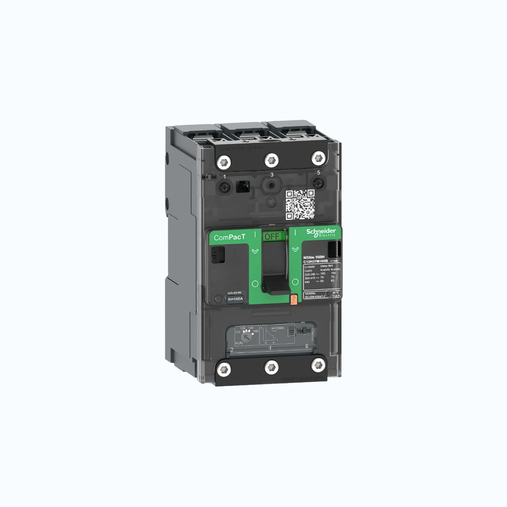 Schneider Busbar Connectors  3P-ComPacT NSXm dengan H (70 kA)-TM63D-C11H3TM063B