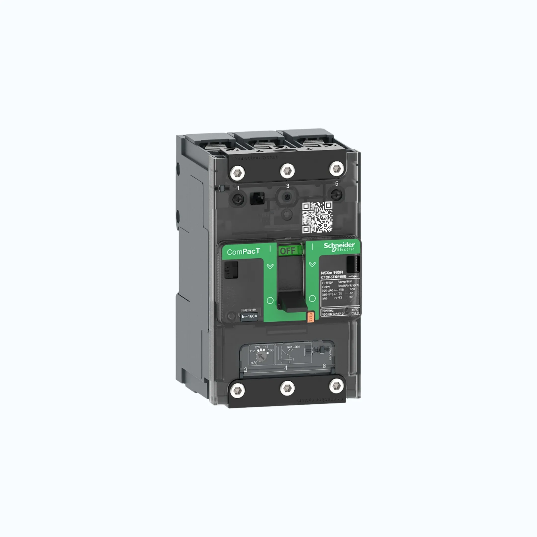 Schneider Busbar Connectors  3P-ComPacT NSXm dengan H (70 kA)-TM32D-C11H3TM032B