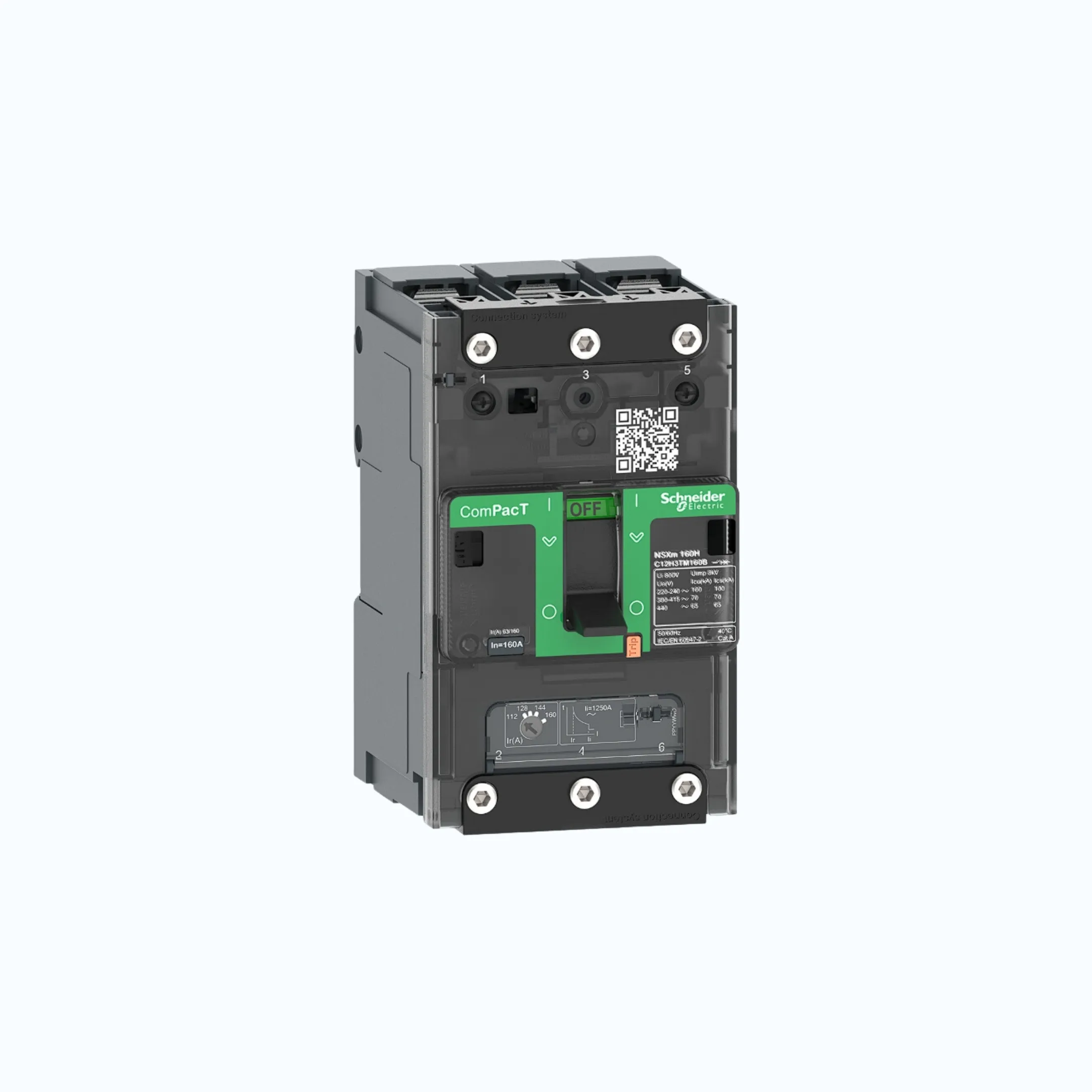 Schneider Busbar Connectors  3P-ComPacT NSXm dengan H (70 kA)-TM40D-C11H3TM040B