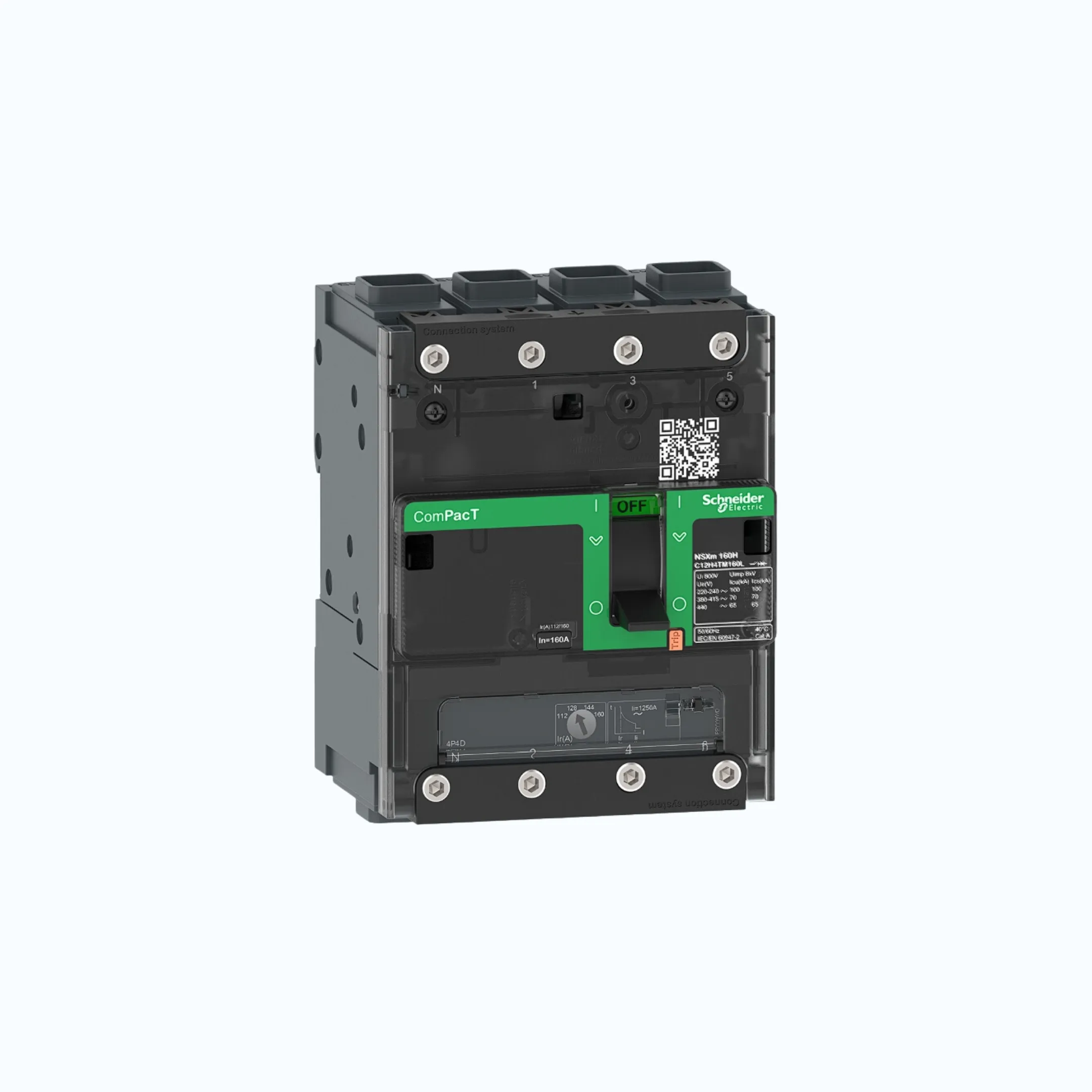 Schneider EverlinkTM Connectors  4P-ComPacT NSXm dengan H (70 kA)-TM63D-C11H6TM0