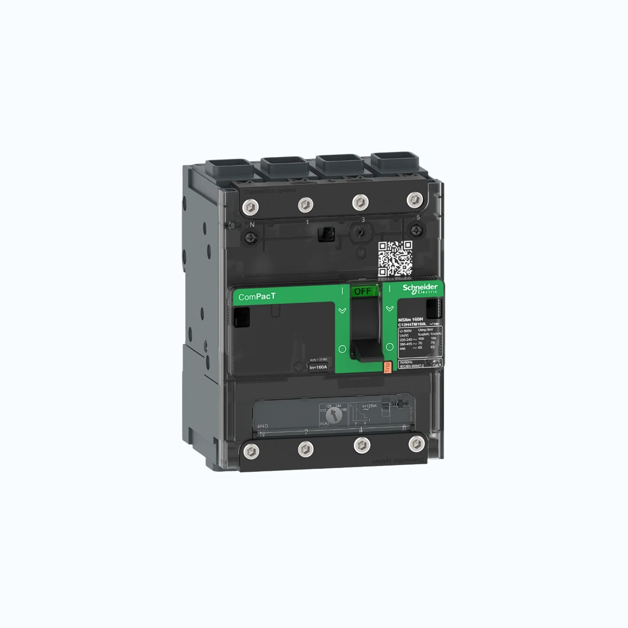 Schneider EverlinkTM Connectors  4P-ComPacT NSXm dengan H (70 kA)-TM80D-C11H6TM0