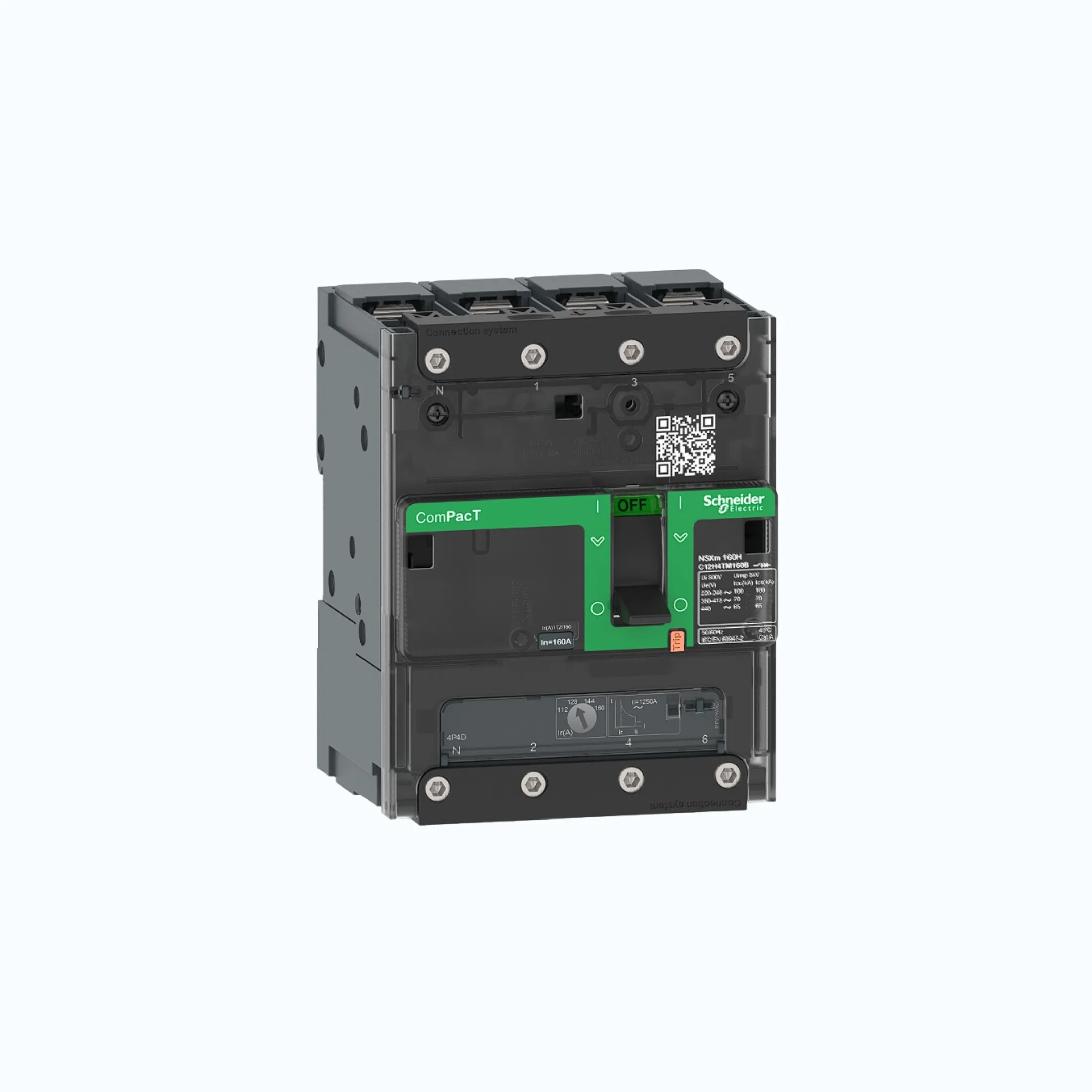 Schneider Busbar Connectors  4P-ComPacT NSXm dengan N (50 kA)-TM100D-C11N6TM100B