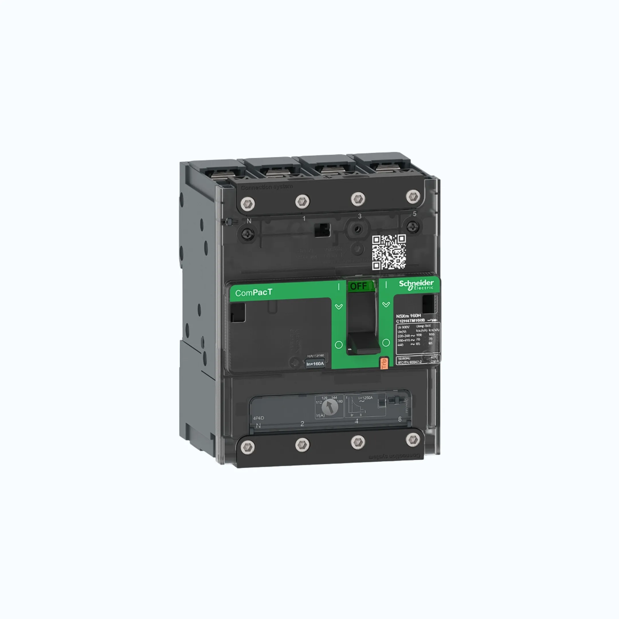 Schneider Busbar Connectors  4P-ComPacT NSXm dengan N (50 kA)-TM63D-C11N6TM063B
