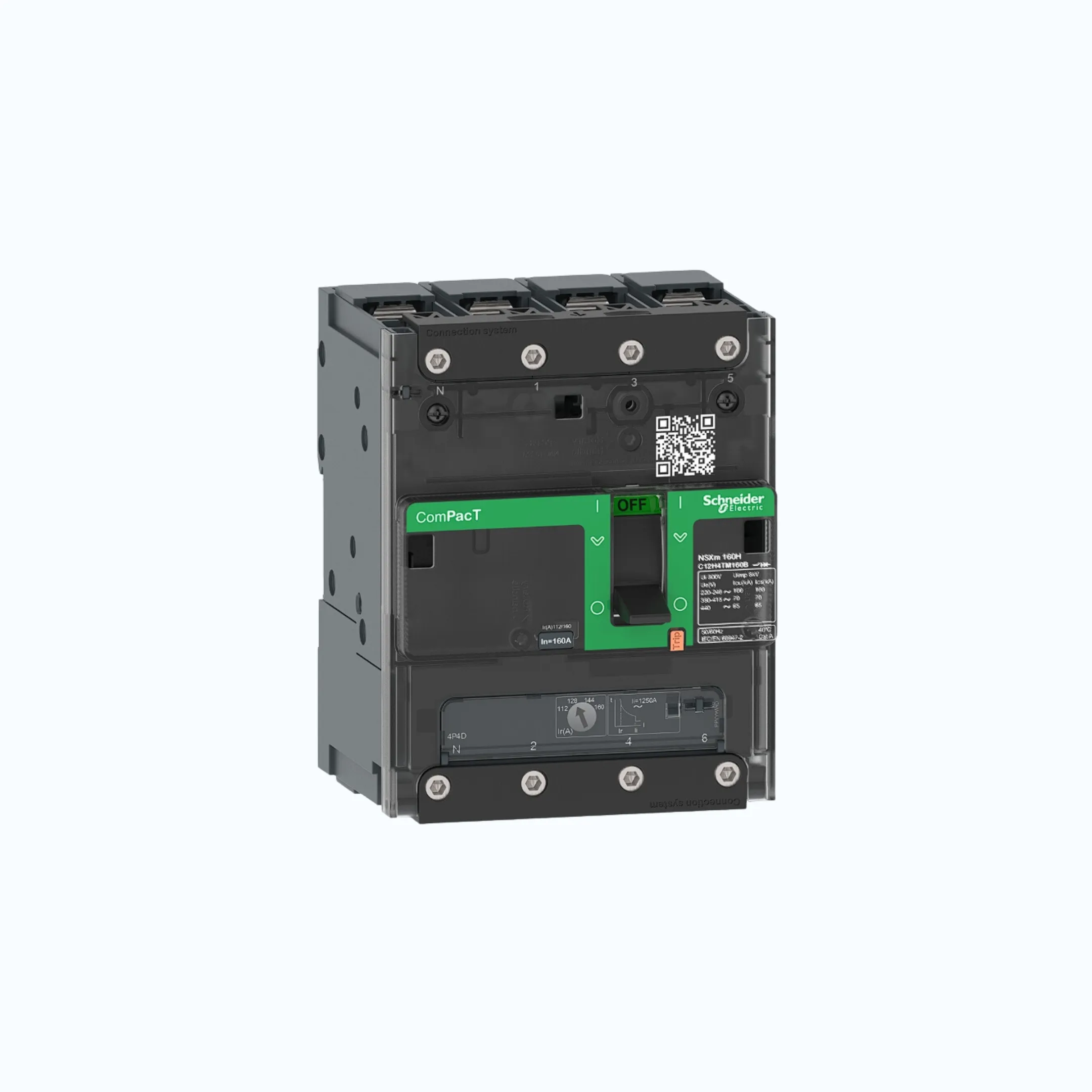 Schneider Busbar Connectors  4P-ComPacT NSXm dengan N (50 kA)-TM40D-C11N6TM040B