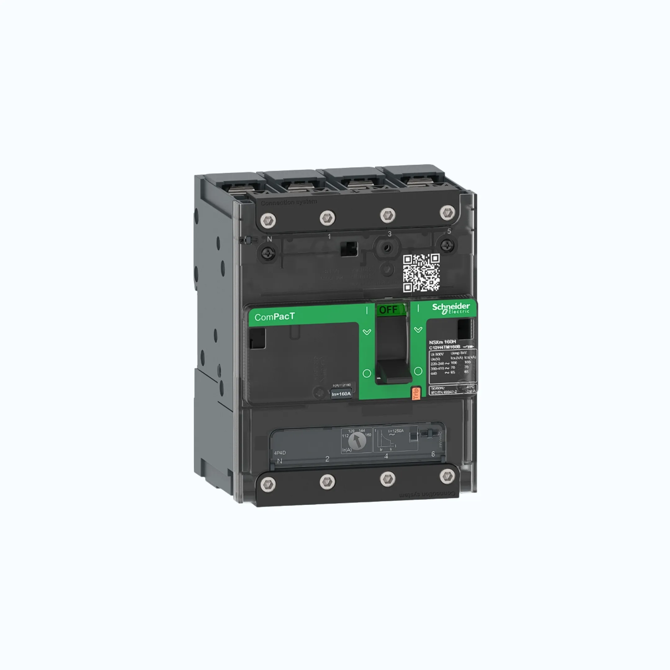 Schneider Busbar Connectors  4P-ComPacT NSXm dengan N (50 kA)-TM32D-C11N6TM032B