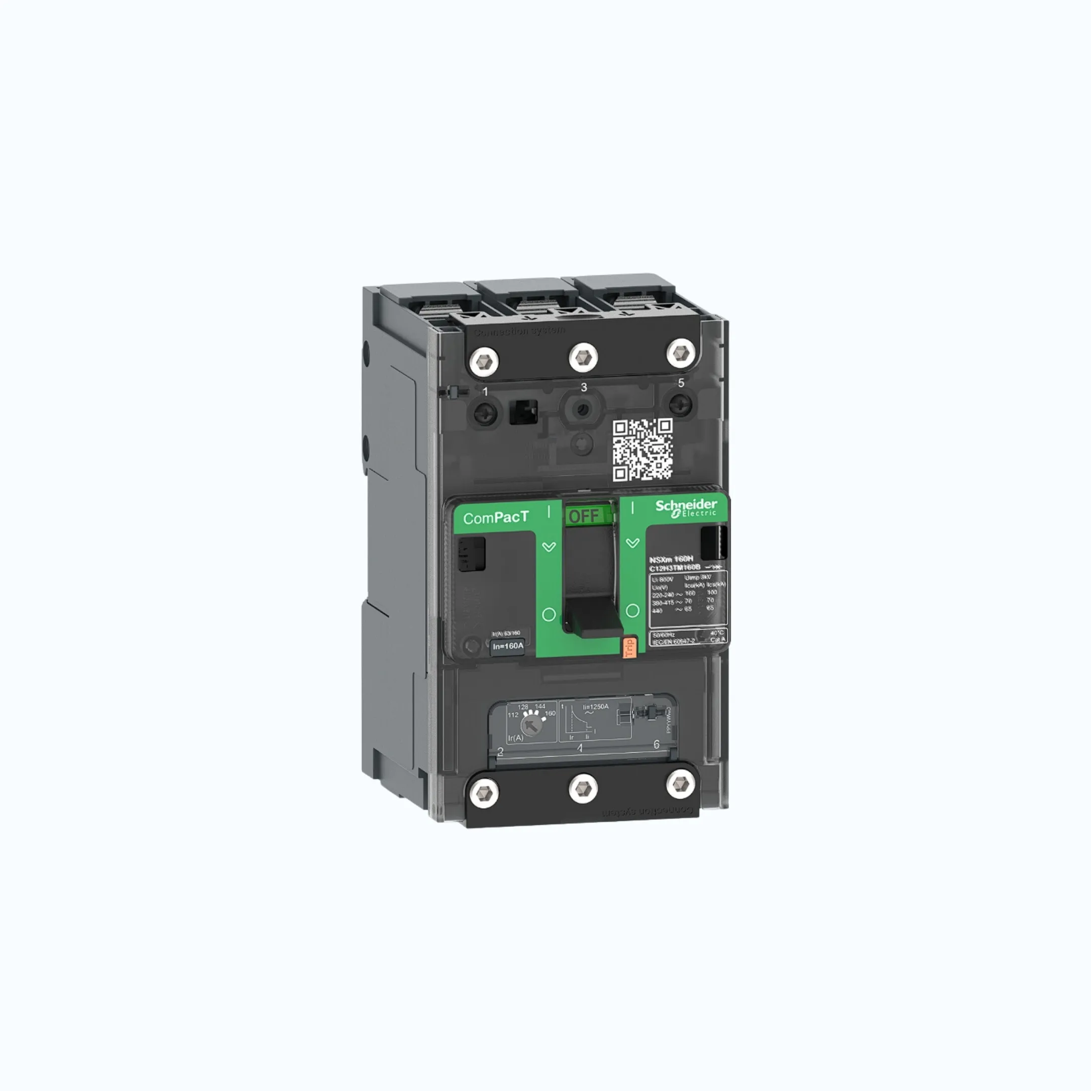 Schneider Busbar Connectors  3P-ComPacT NSXm dengan N (50 kA)-TM63D-C11N3TM063B