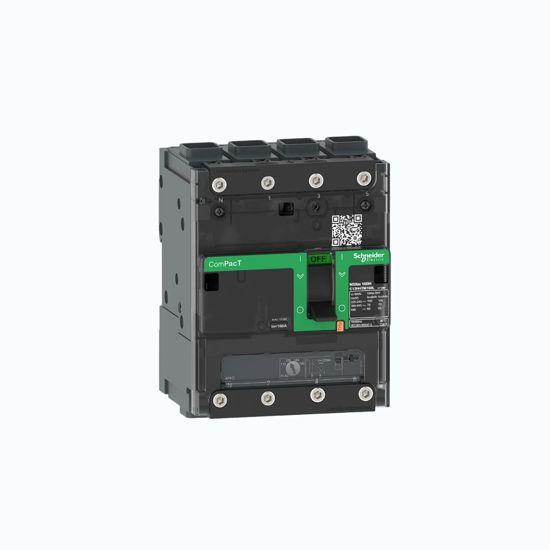 Schneider EverlinkTM Connectors  4P-ComPacT NSXm dengan N (50 kA)-TM80D-C11N6TM0
