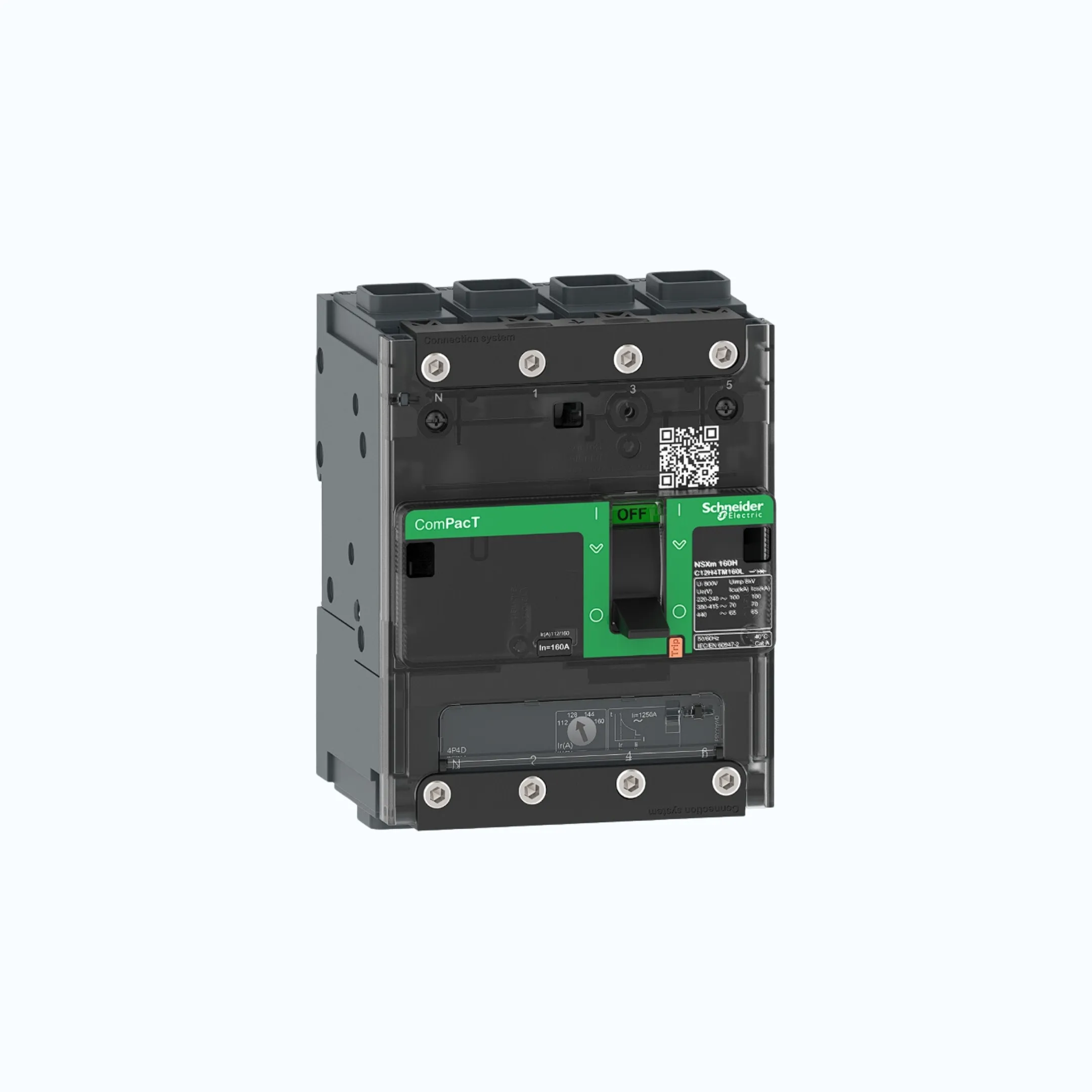 Schneider EverlinkTM Connectors  4P-ComPacT NSXm dengan N (50 kA)-TM40D-C11N6TM0