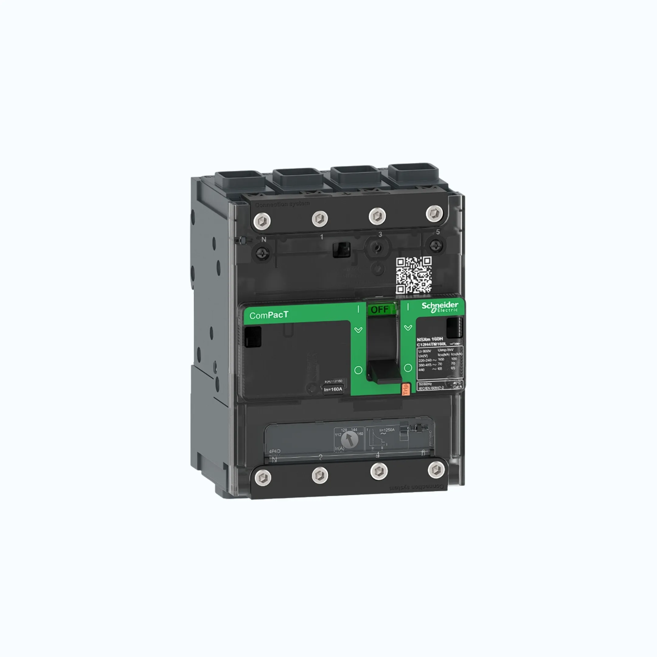 Schneider EverlinkTM Connectors  4P-ComPacT NSXm dengan N (50 kA)-TM50D-C11N6TM0