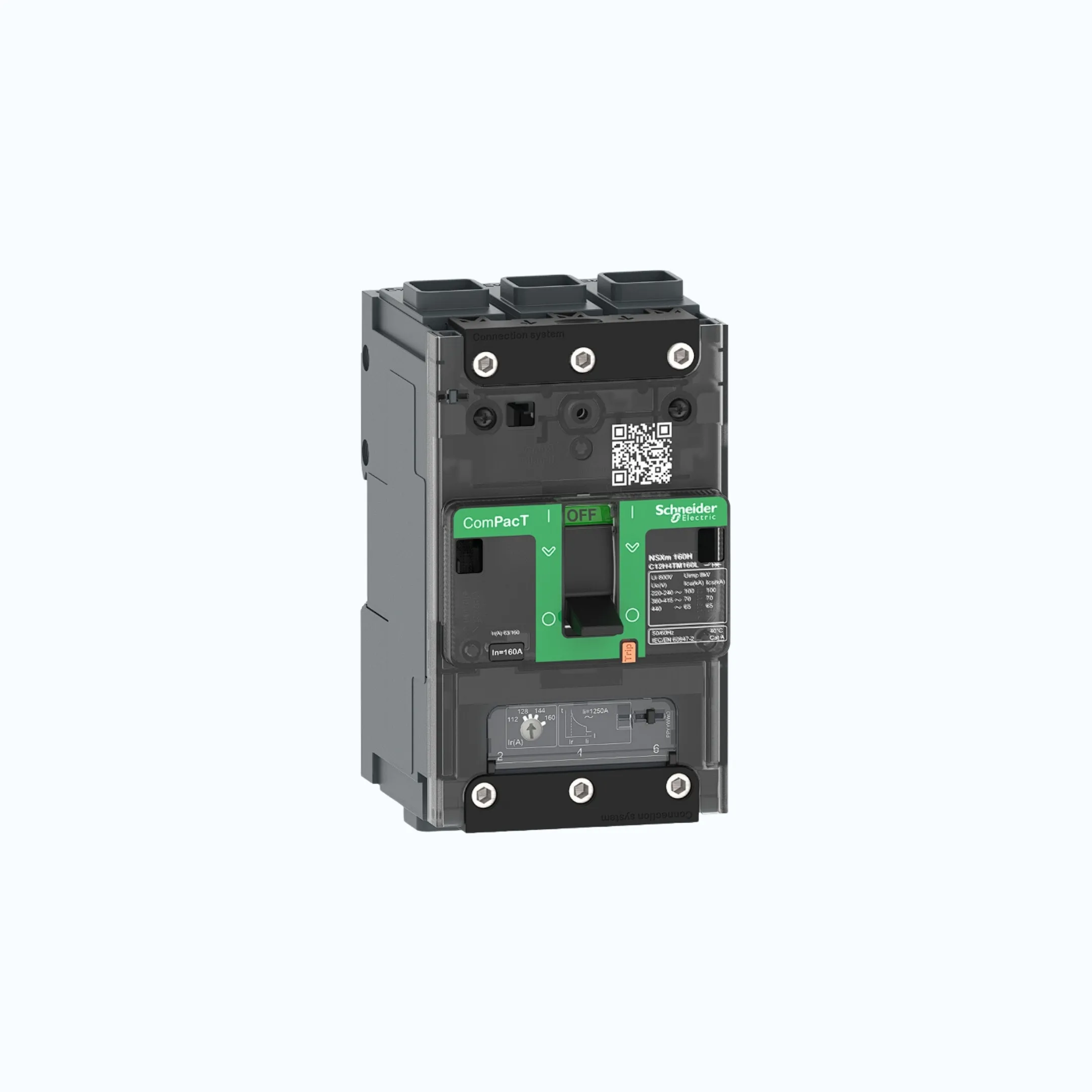 Schneider EverlinkTM Connectors  3P-ComPacT NSXm dengan N (50 kA)-TM100D-C11N3TM