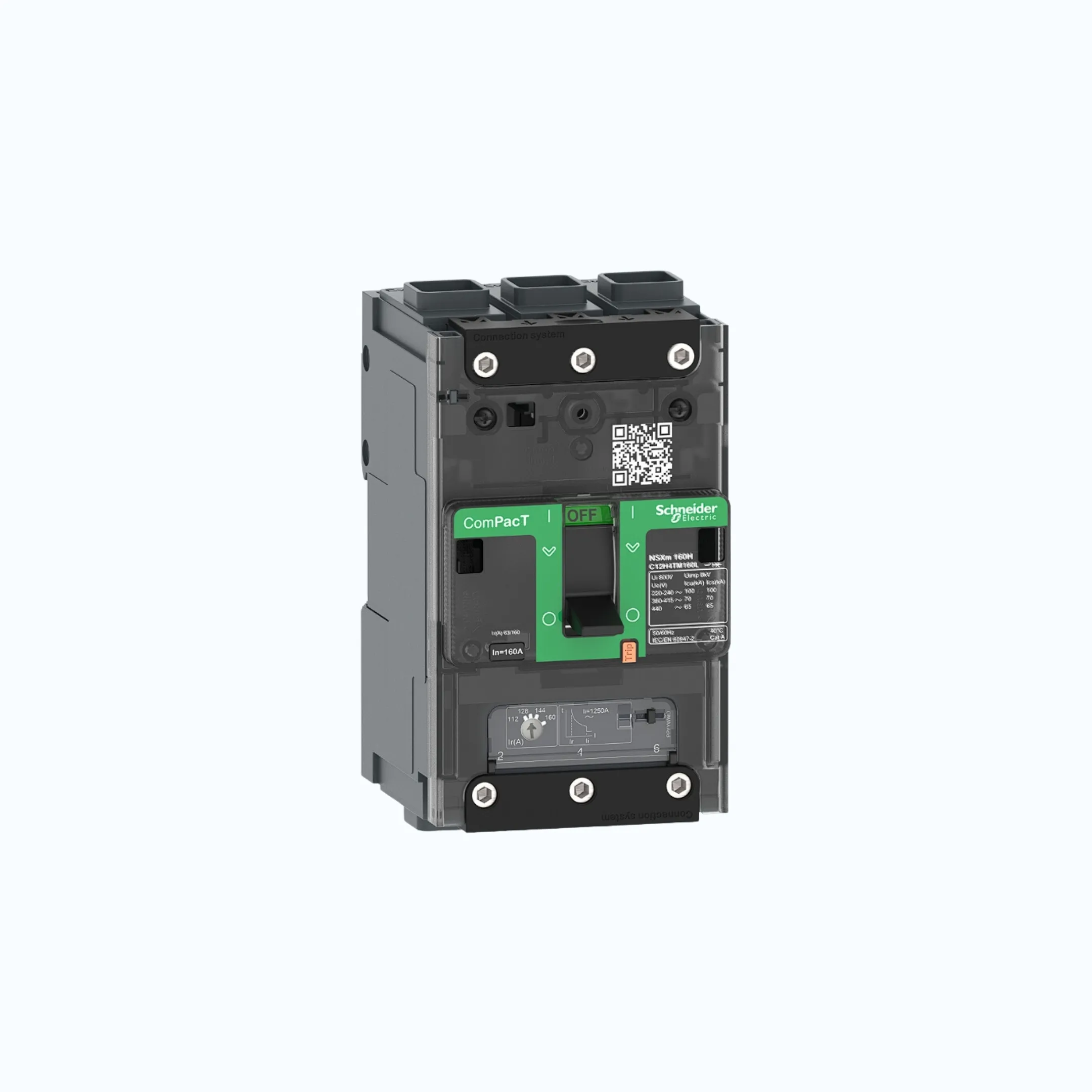 Schneider EverlinkTM Connectors  3P-ComPacT NSXm dengan N (50 kA)-TM63D-C11N3TM0