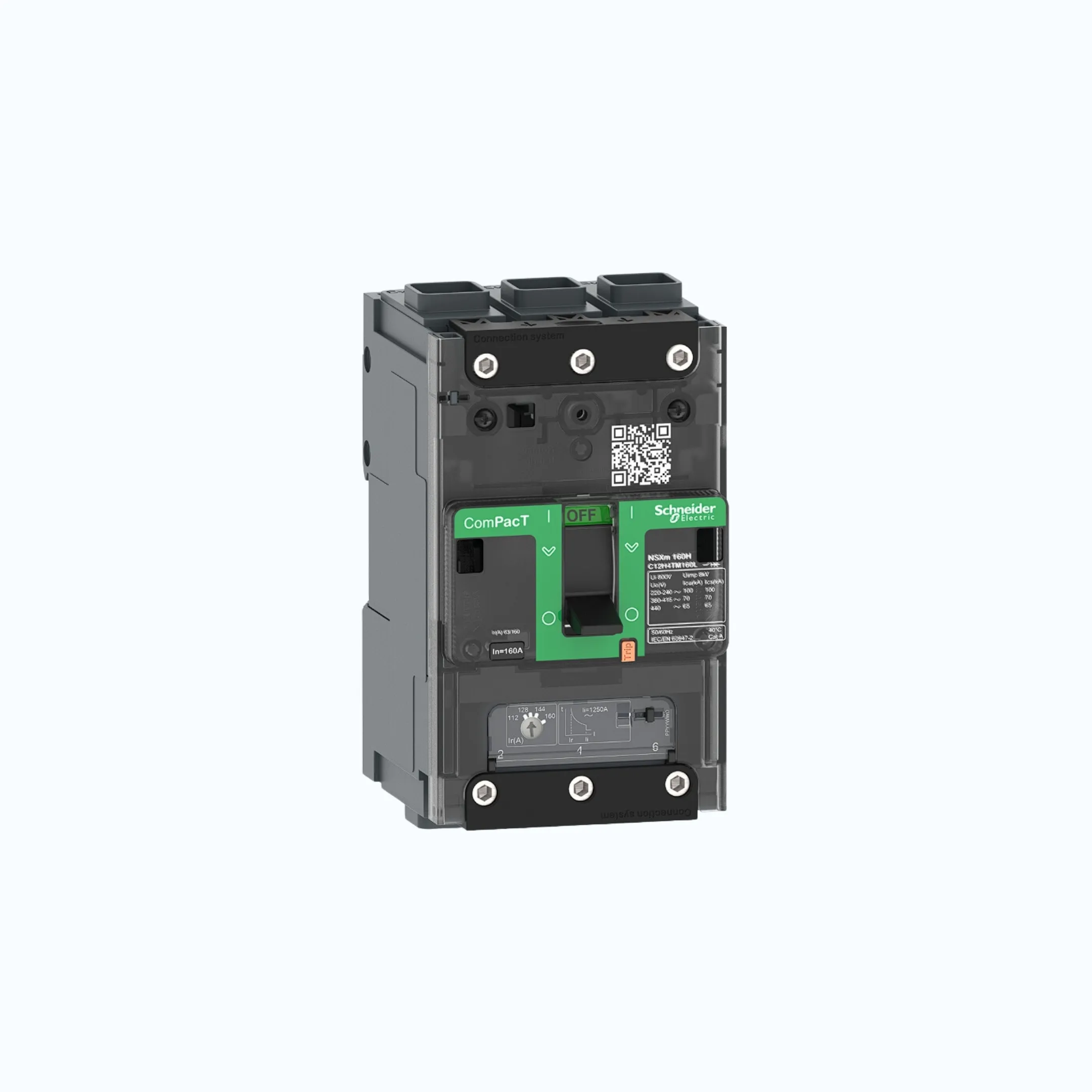 Schneider EverlinkTM Connectors  3P-ComPacT NSXm dengan N (50 kA)-TM40D- C11N3TM