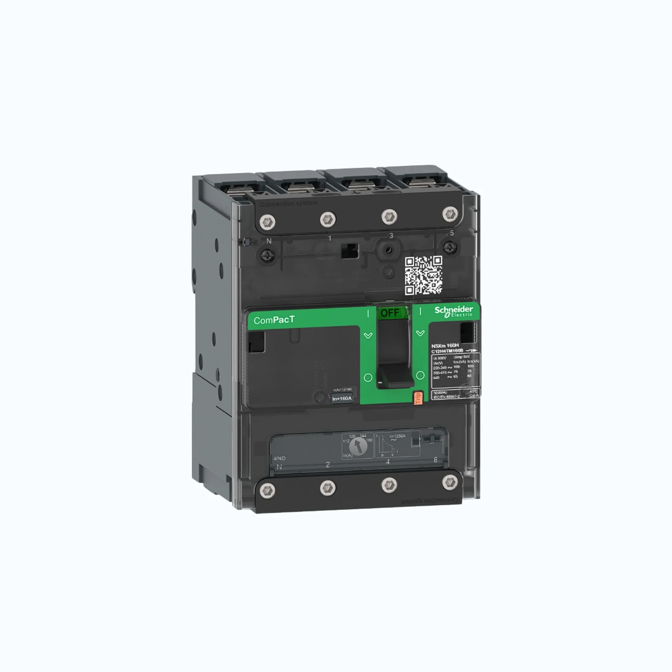 Schneider Busbar Connectors  4P-ComPacT NSXm dengan F (36 kA)-TM100D-C11F6TM100B