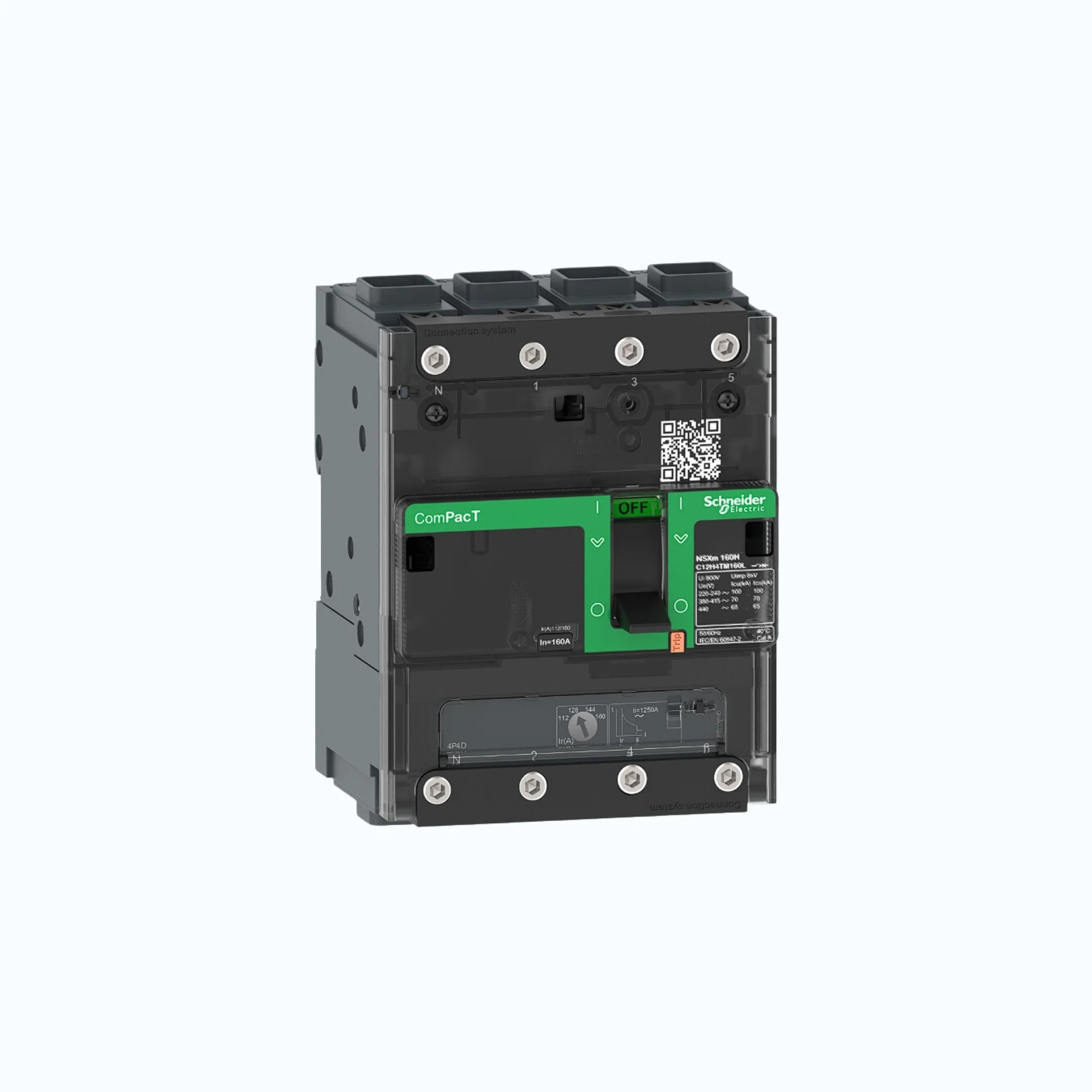 Schneider EverlinkTM Connectors  4P-ComPacT NSXm dengan F (36 kA)-TM100D-C11F6TM