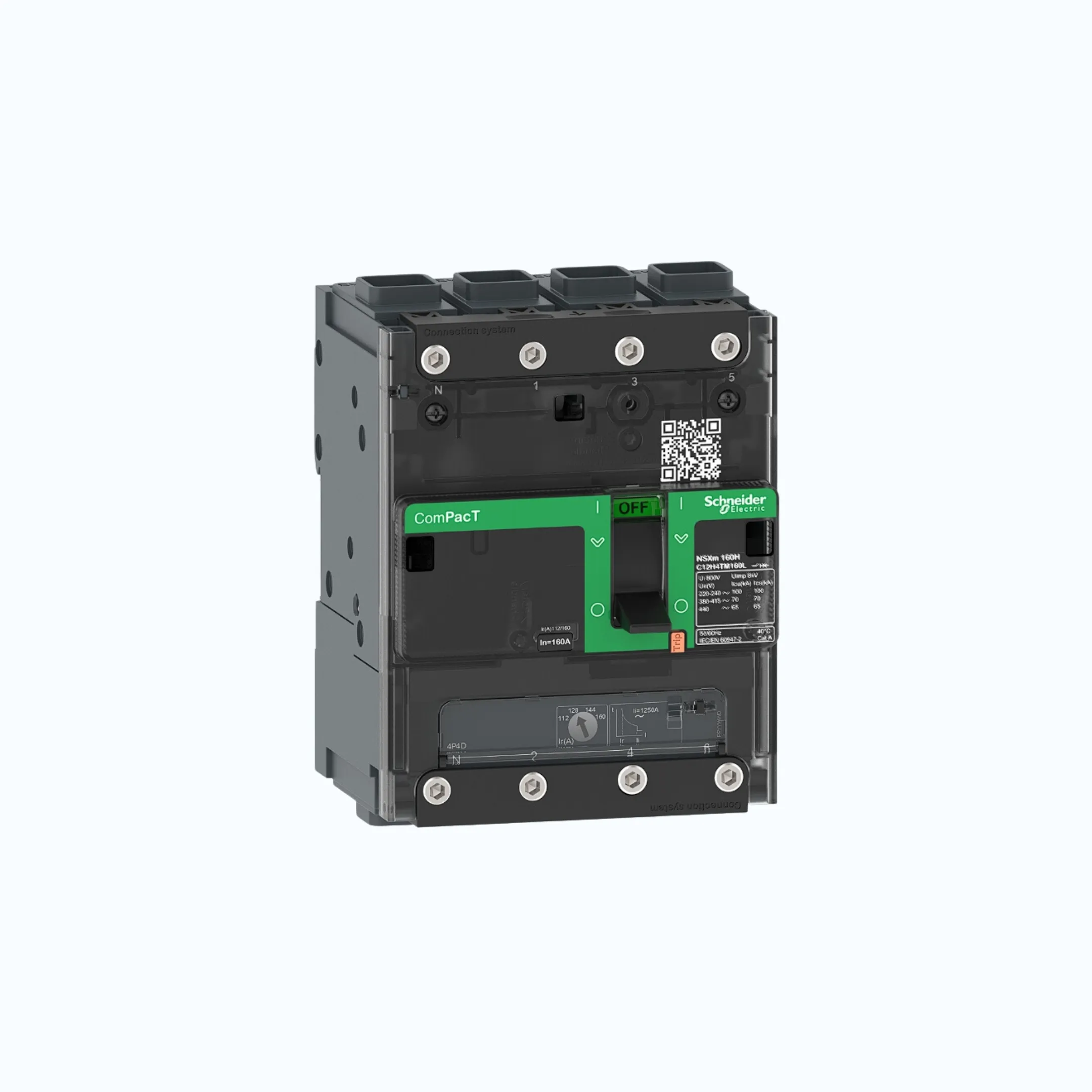 Schneider EverlinkTM Connectors  4P-ComPacT NSXm dengan F (36 kA)-TM25D-C11F6TM0