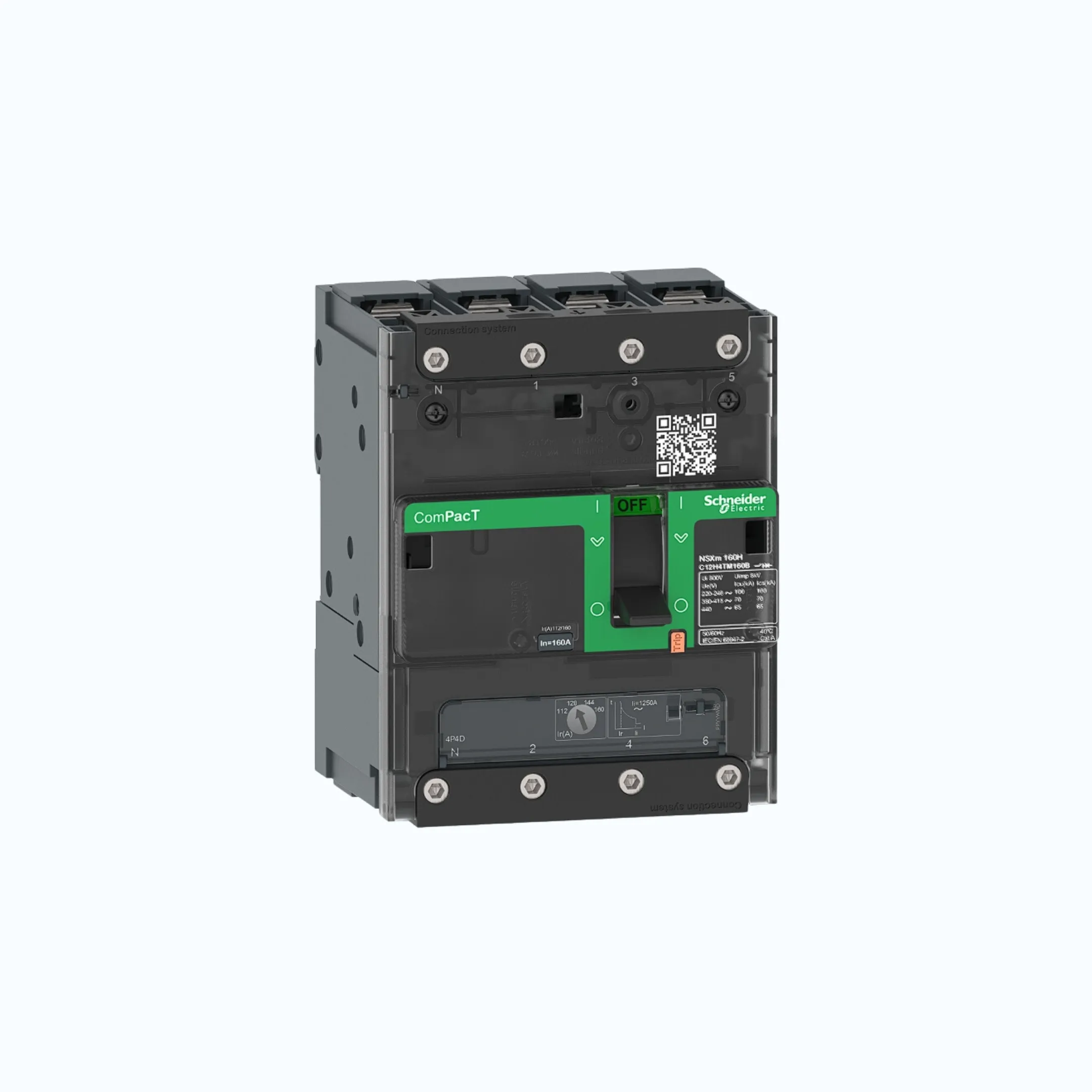 Schneider Busbar Connectors  4P-ComPacT NSXm dengan B (25 kA)-TM50D-C11B6TM050B