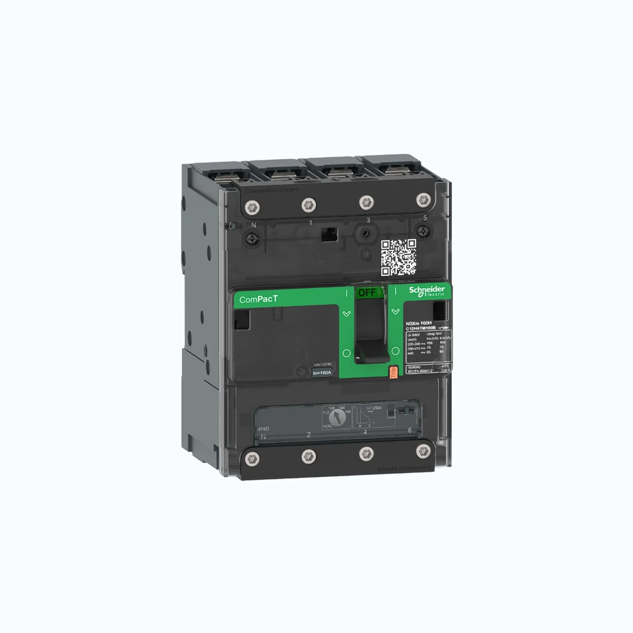 Schneider Busbar Connectors  4P-ComPacT NSXm dengan B (25 kA)-TM32D-C11B6TM032B