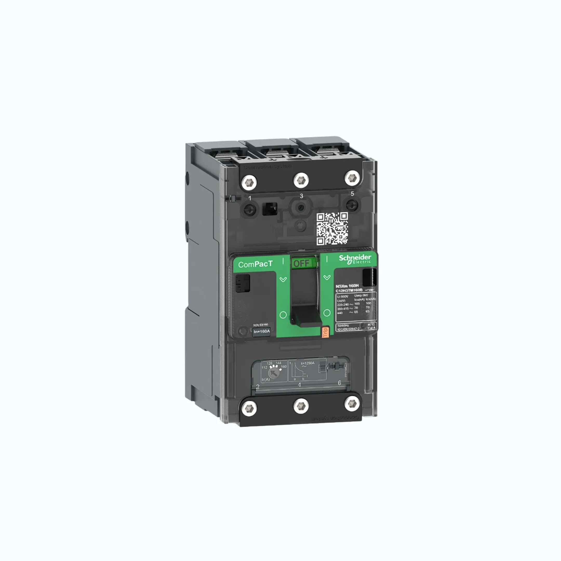 Schneider Busbar Connectors  3P-ComPacT NSXm dengan B (25 kA)-TM40D-C11B3TM040B