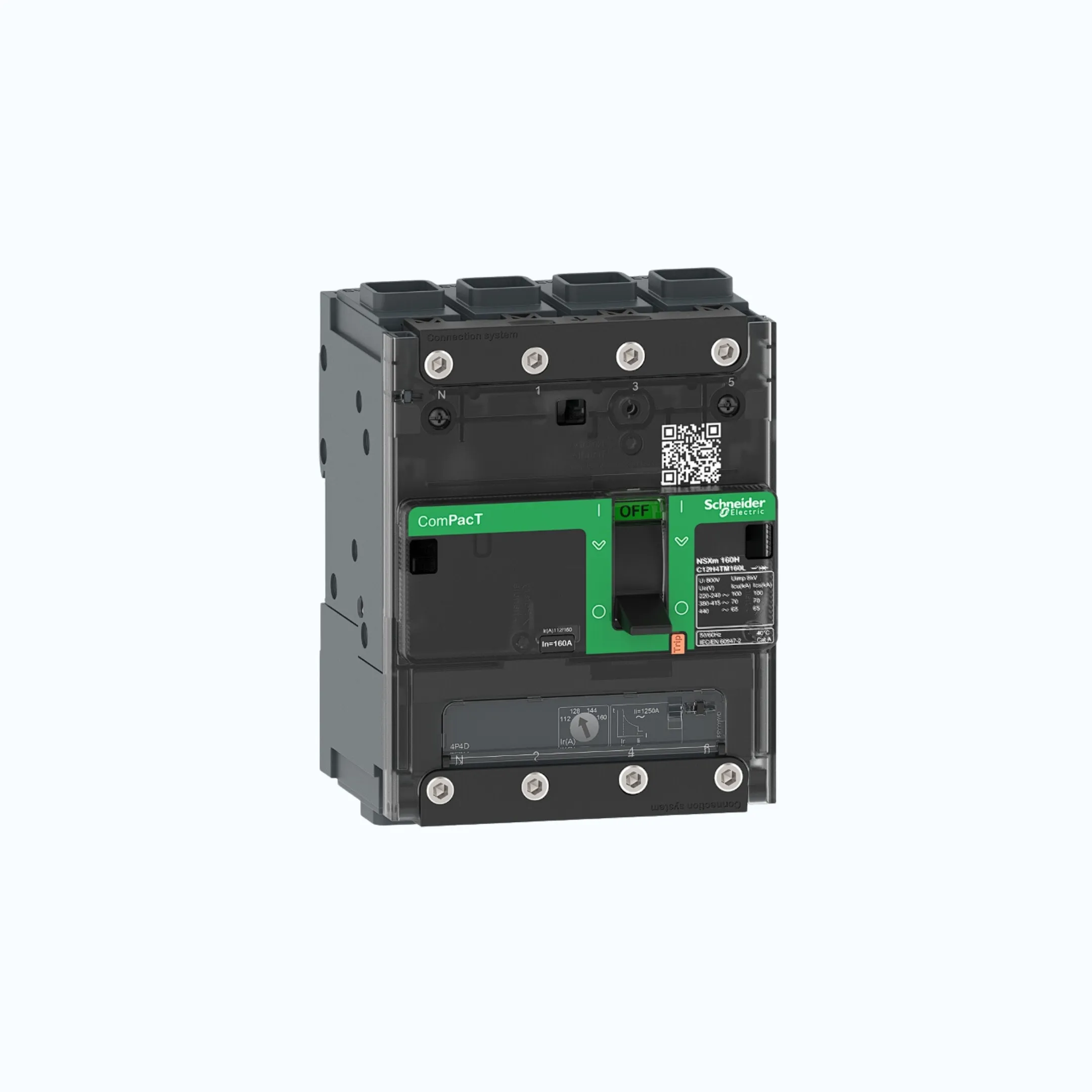 Schneider EverlinkTM Connectors  4P-ComPacT NSXm dengan B (25 kA)-TM50D-C11B6TM0