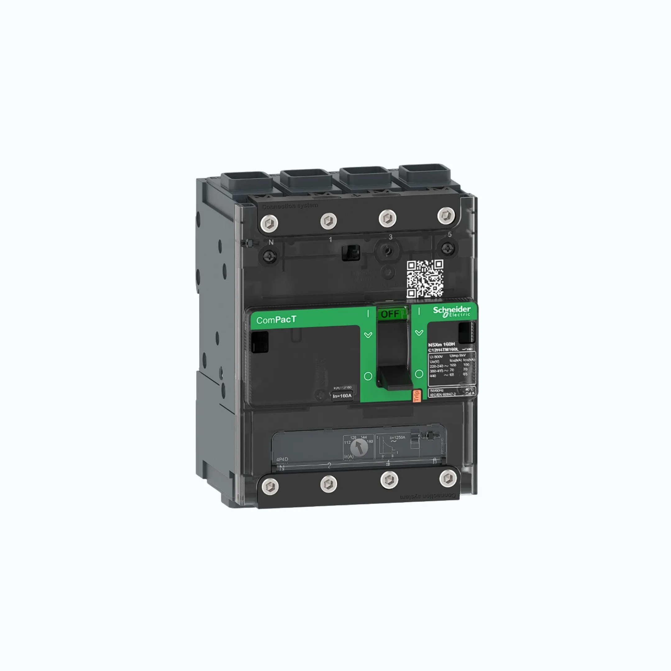 Schneider EverlinkTM Connectors  4P-ComPacT NSXm dengan B (25 kA)-TM32D-C11B6TM0