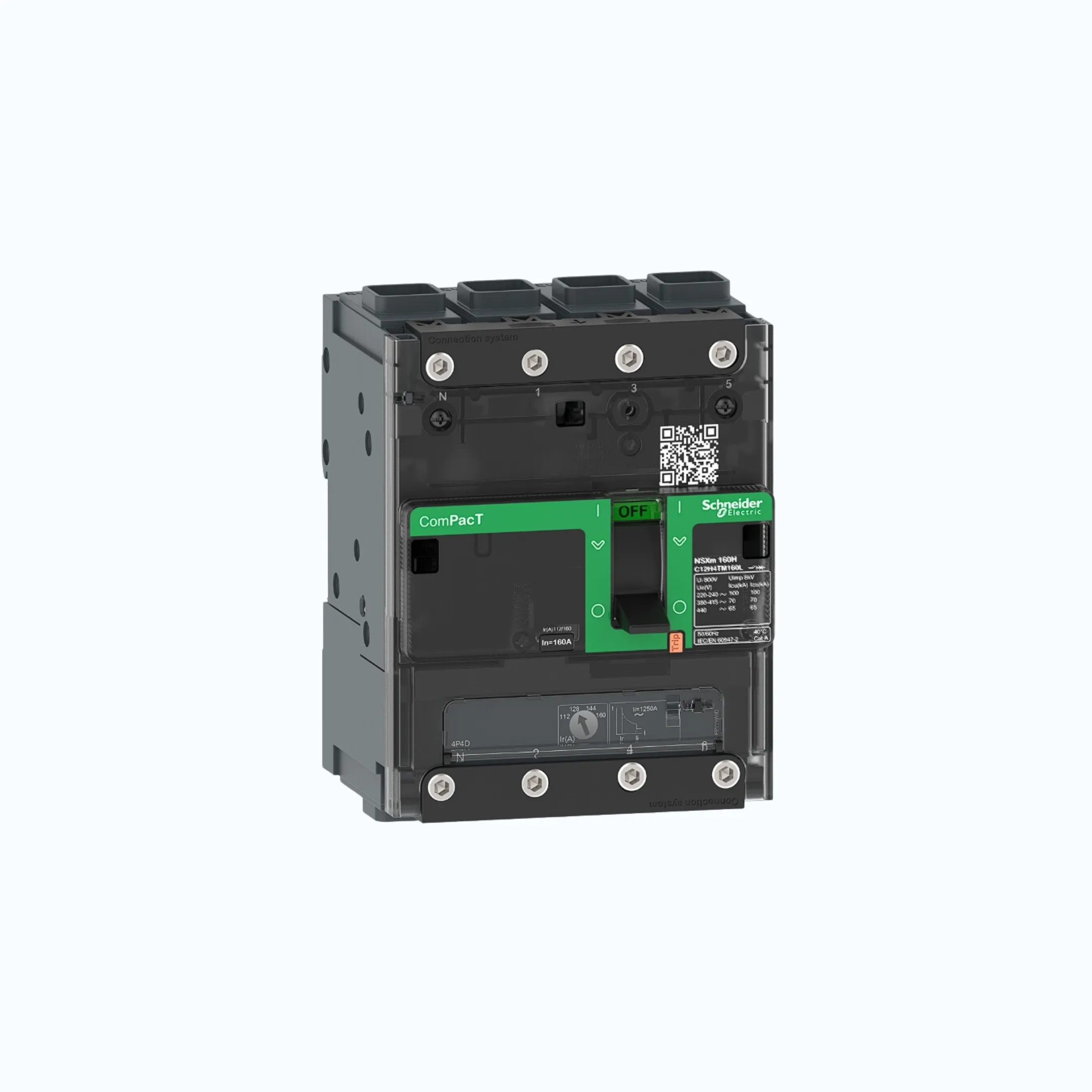 Schneider EverlinkTM Connectors  4P-ComPacT NSXm dengan B (25 kA)- TM16D- C11B6T