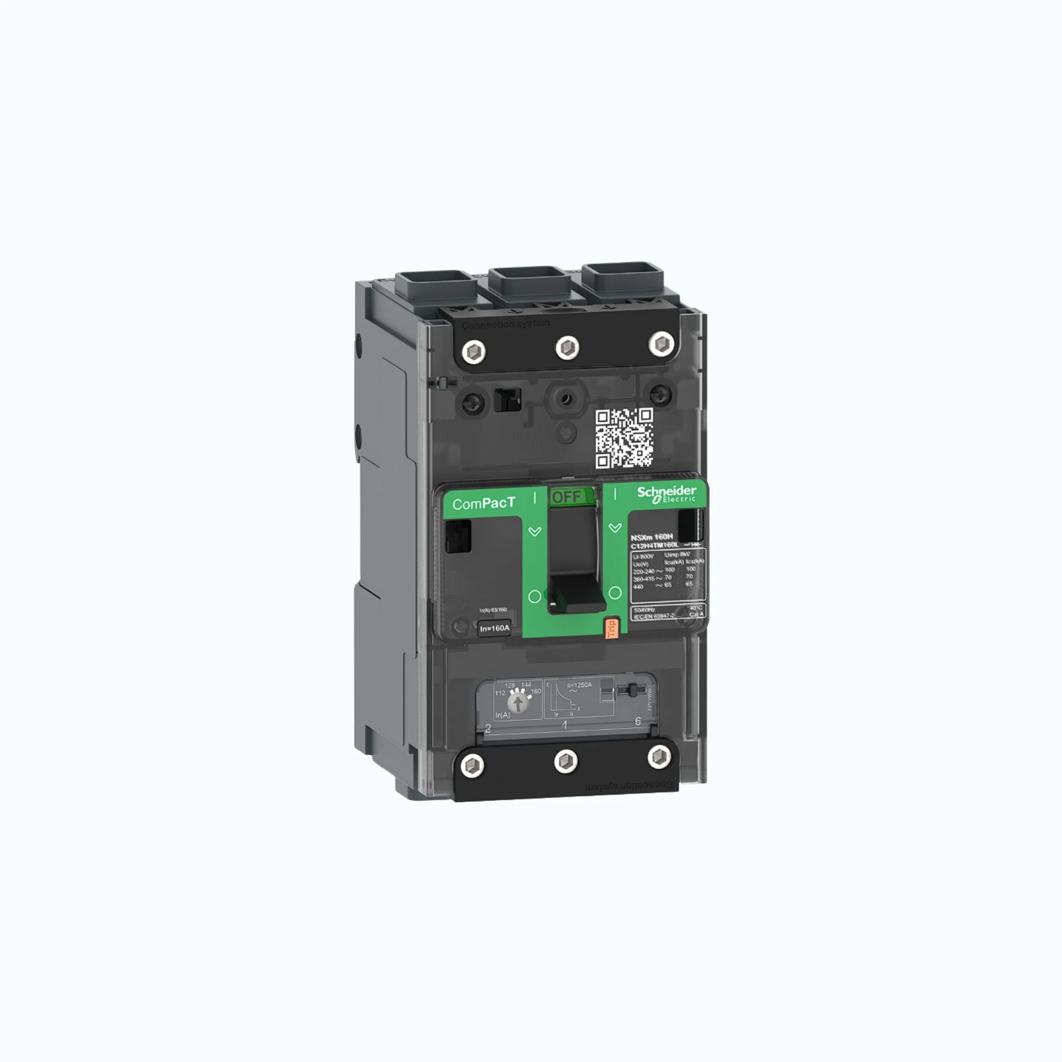 Schneider EverlinkTM Connectors  3P-ComPacT NSXm dengan B (25 kA)-TM40D- C11B3TM