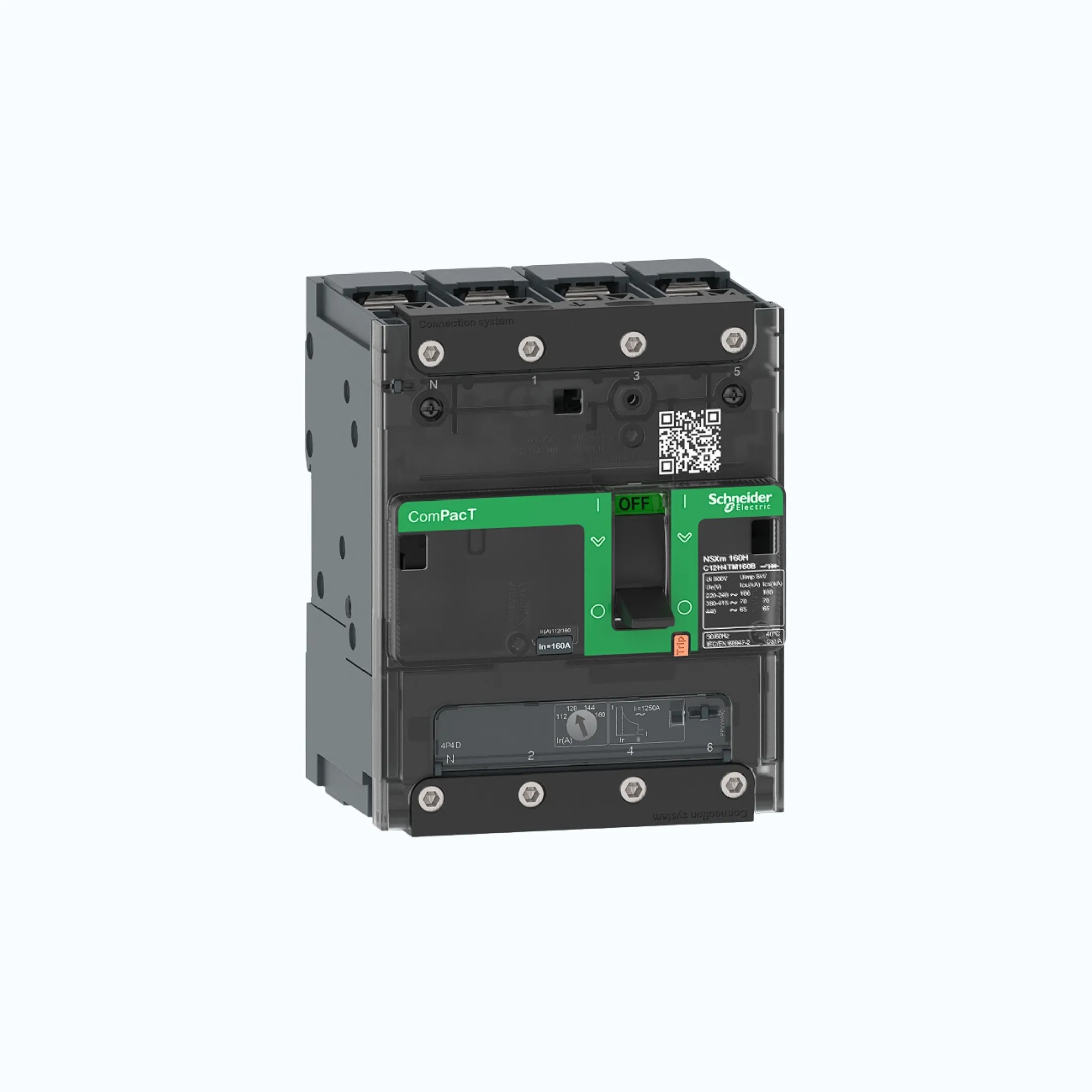 Schneider Busbar Connectors  4P- ComPacT NSXm dengan E (16 kA)-TM160D -C12E6TM16