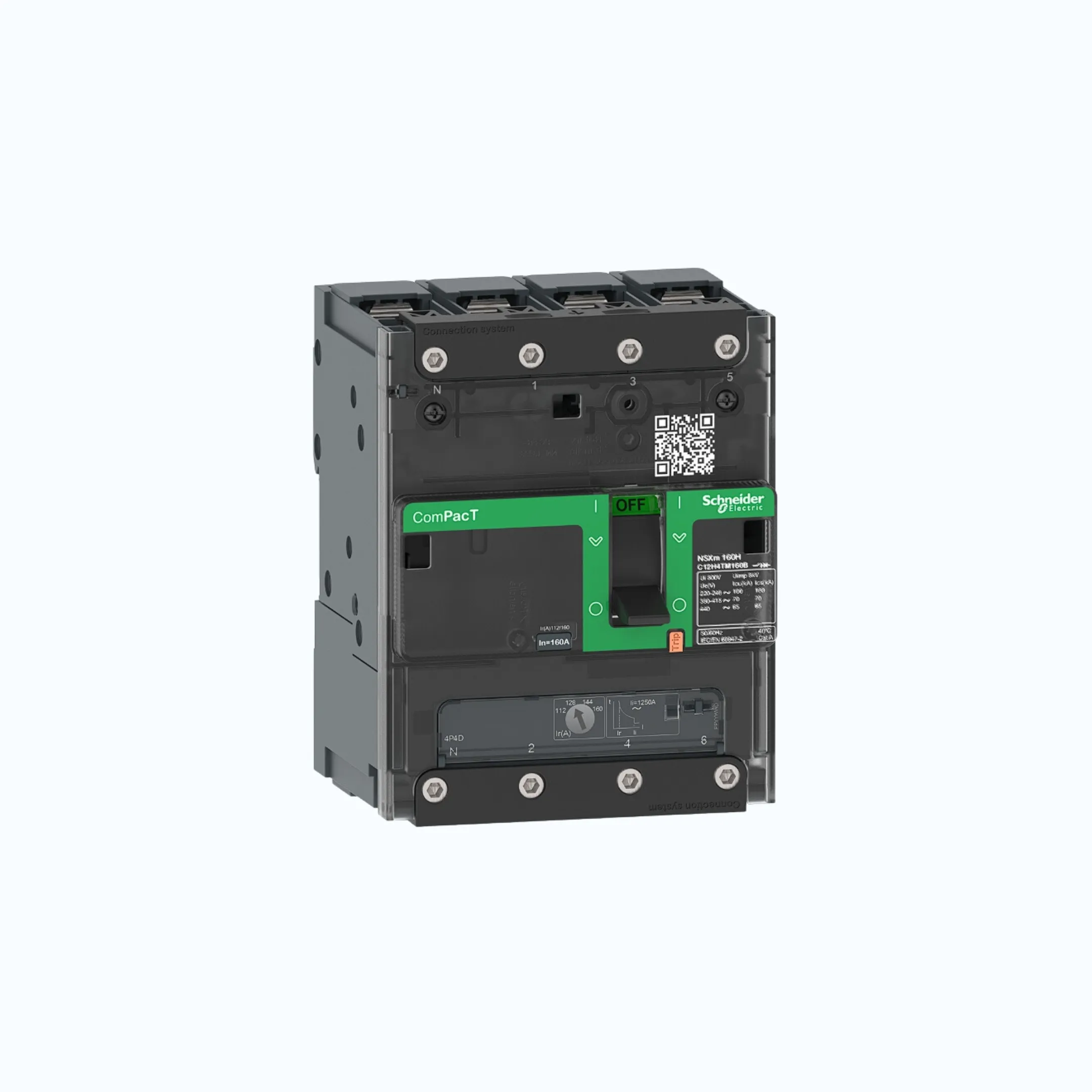 Schneider Busbar Connectors  4P- ComPacT NSXm dengan E (16 kA)-TM80D-C11E6TM080B