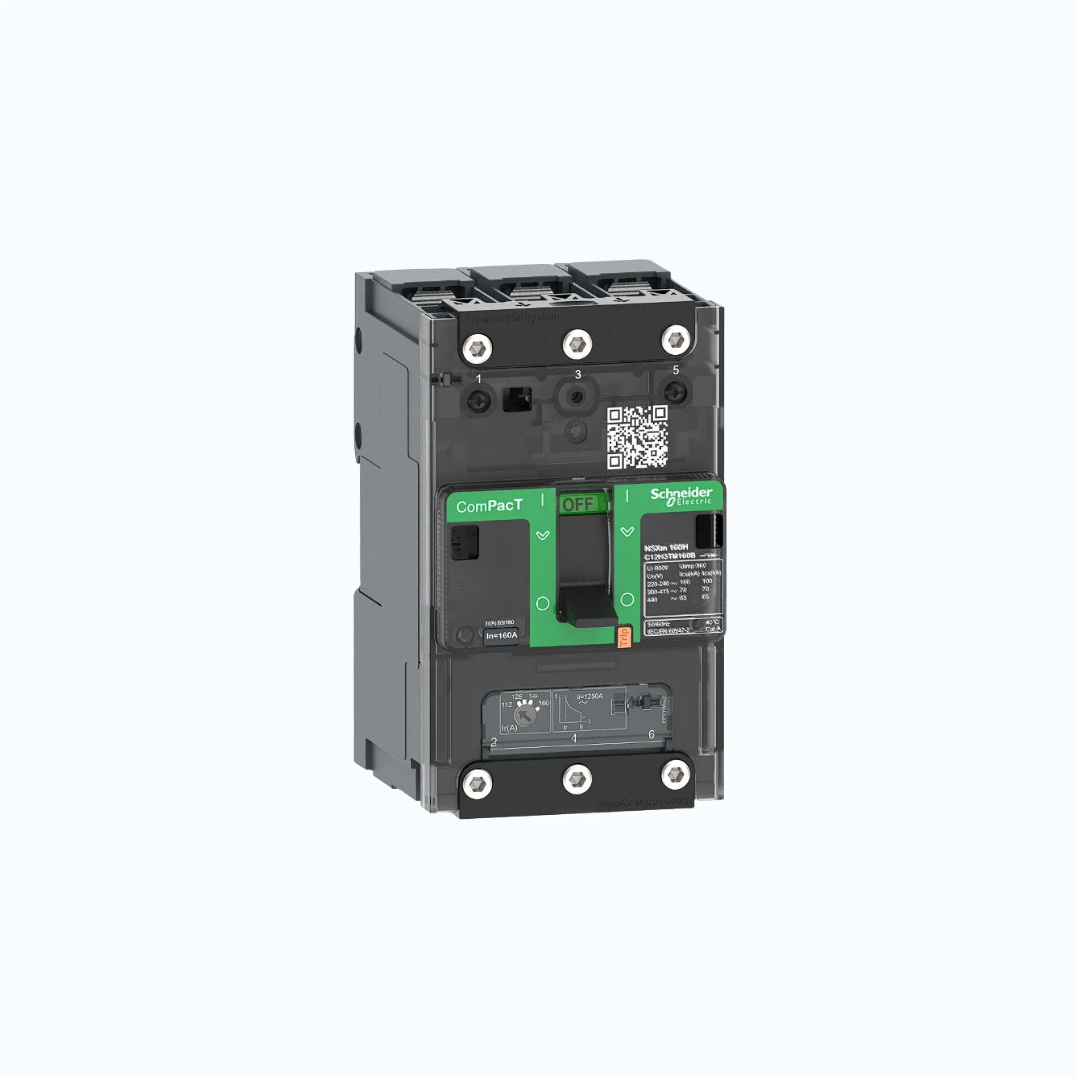 Schneider Busbar Connectors  3P- ComPacT NSXm dengan E (16 kA)-TM125D-C12E3TM125