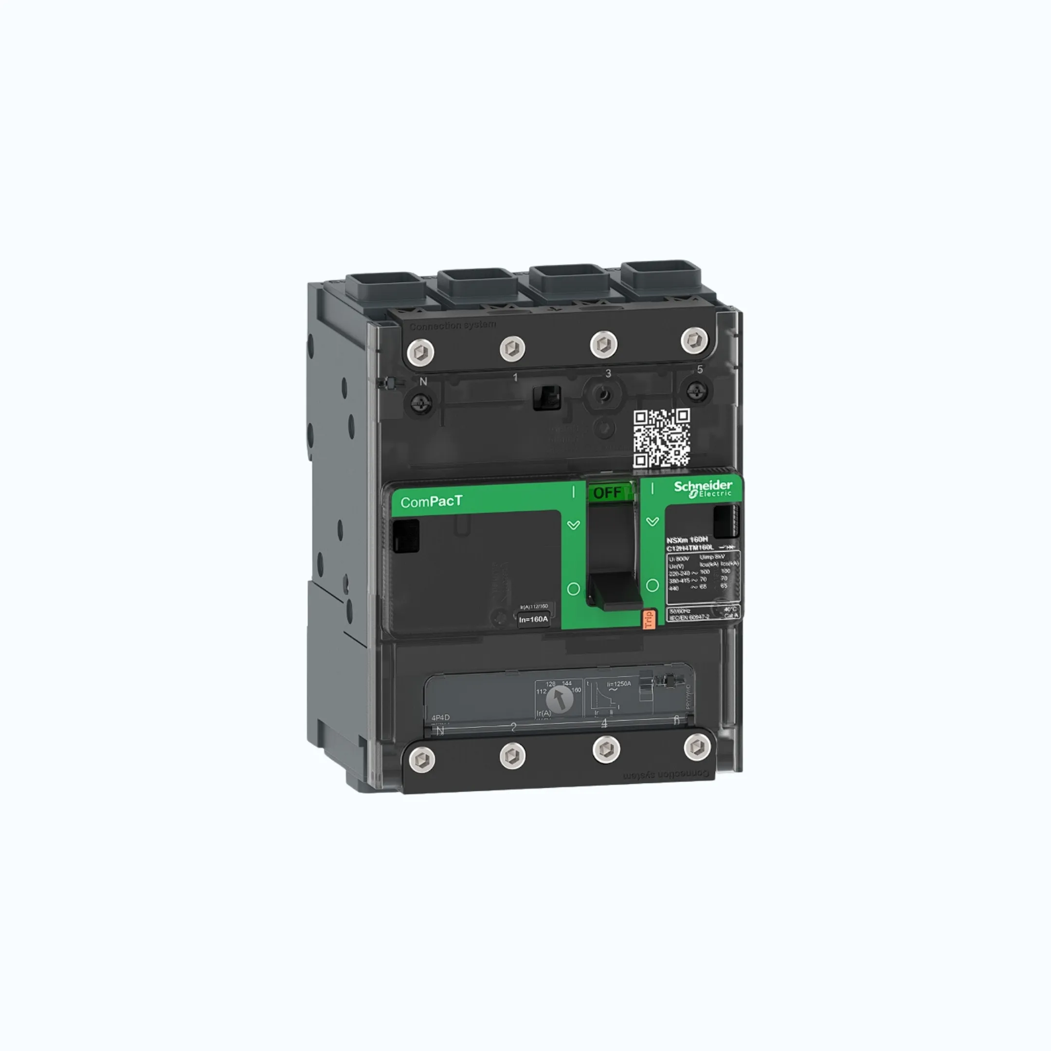 Schneider EverlinkTM Connectors  4P-ComPacT NSXm dengan E (16 kA) TM100D-C11E6TM