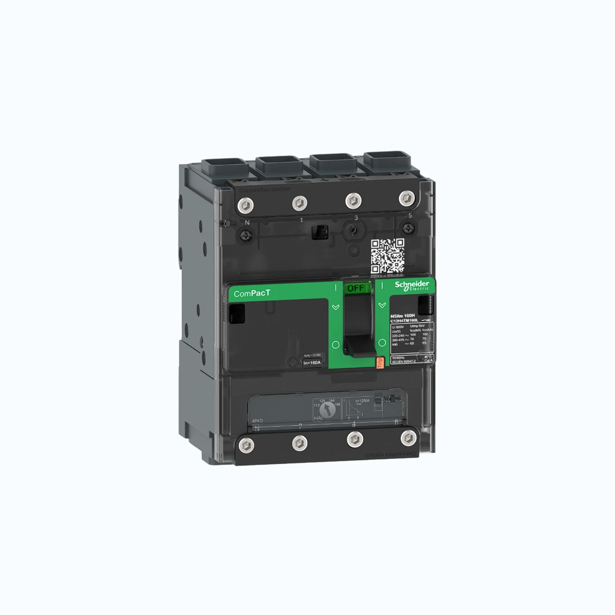 Schneider EverlinkTM Connectors  4P-ComPacT NSXm dengan E (16 kA) TM125D-C12E6TM