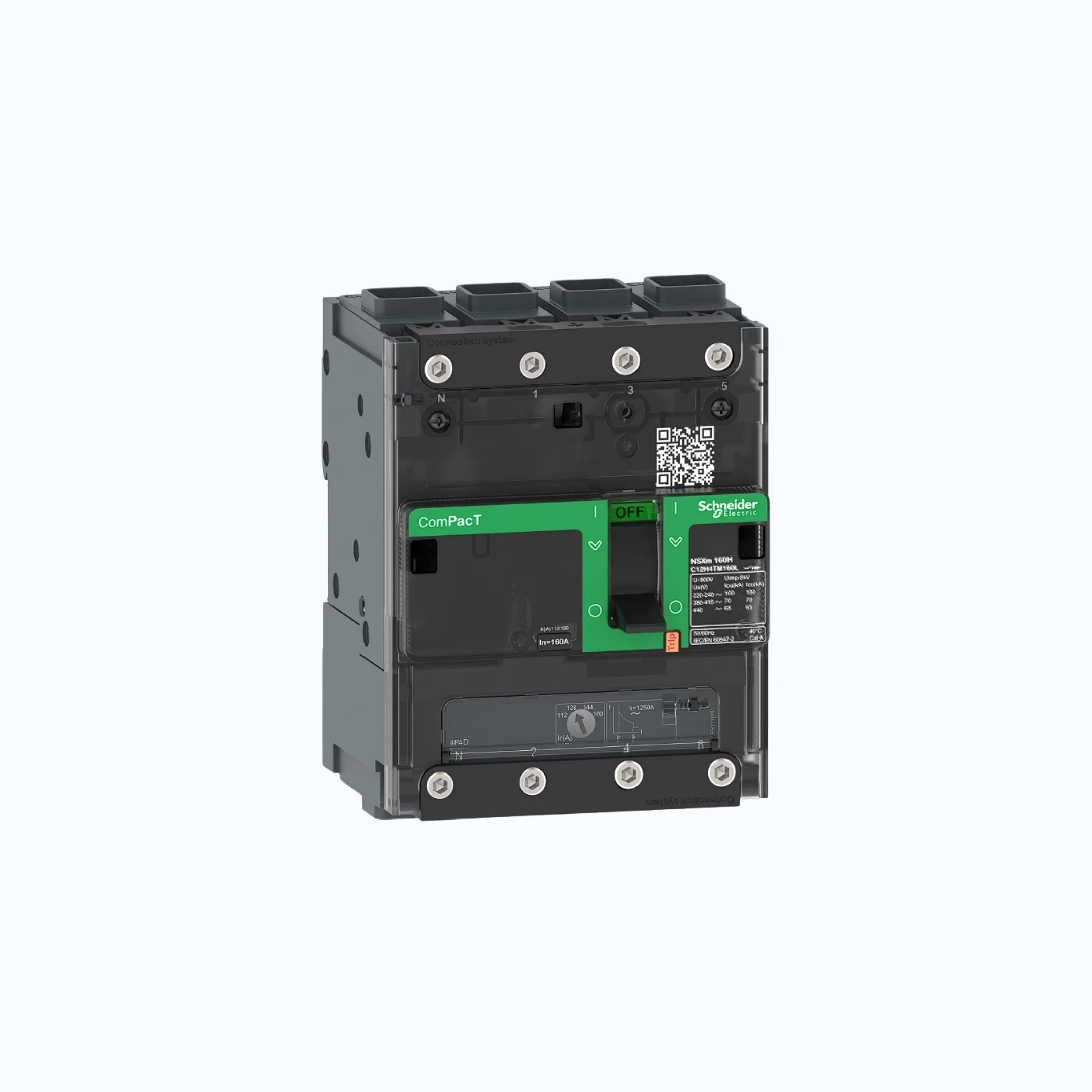 Schneider EverlinkTM Connectors  4P-ComPacT NSXm dengan E (16 kA) TM80D-C11E6TM0