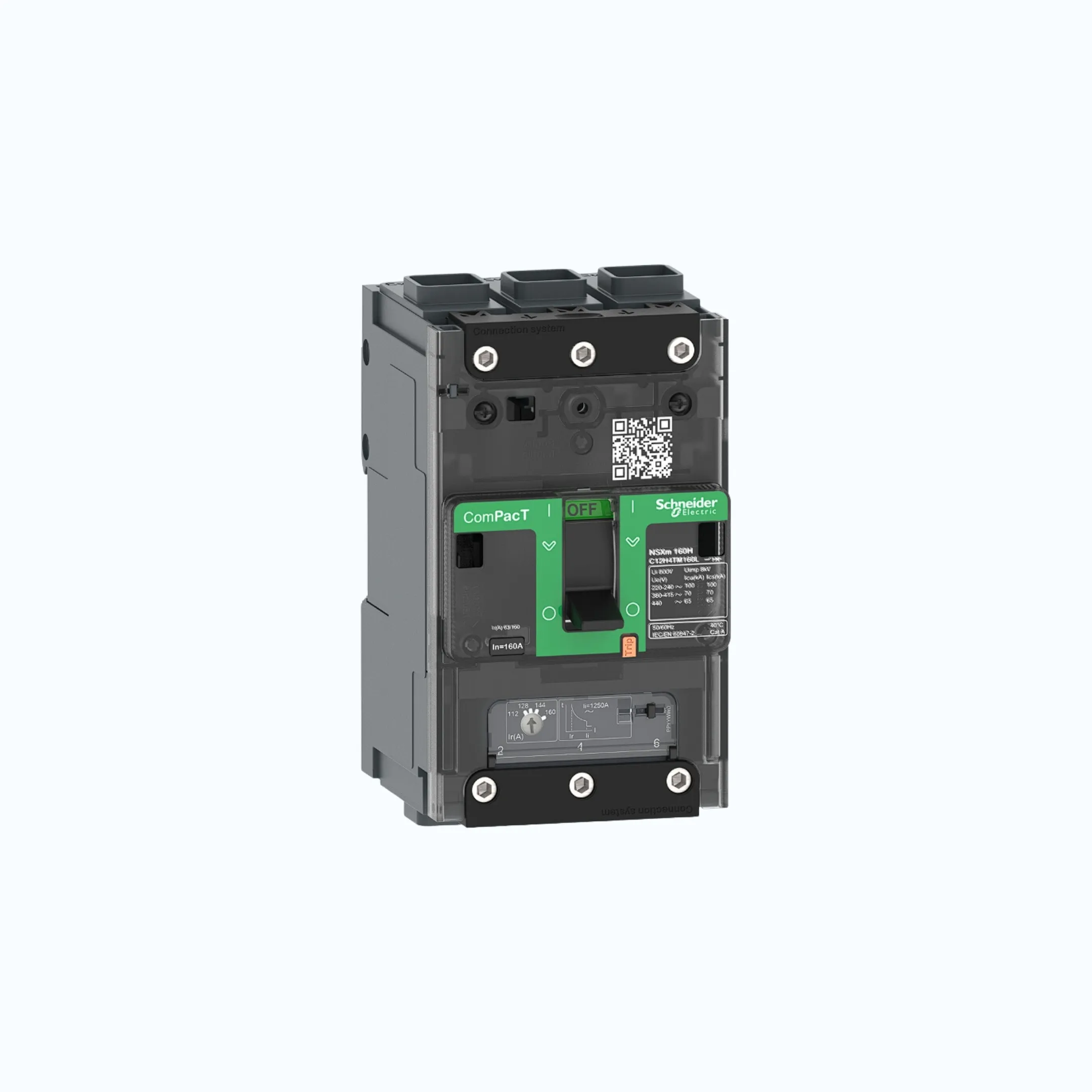 Schneider EverlinkTM Connectors  3P-ComPacT NSXm dengan E (16 kA) TM80D- C11E3TM