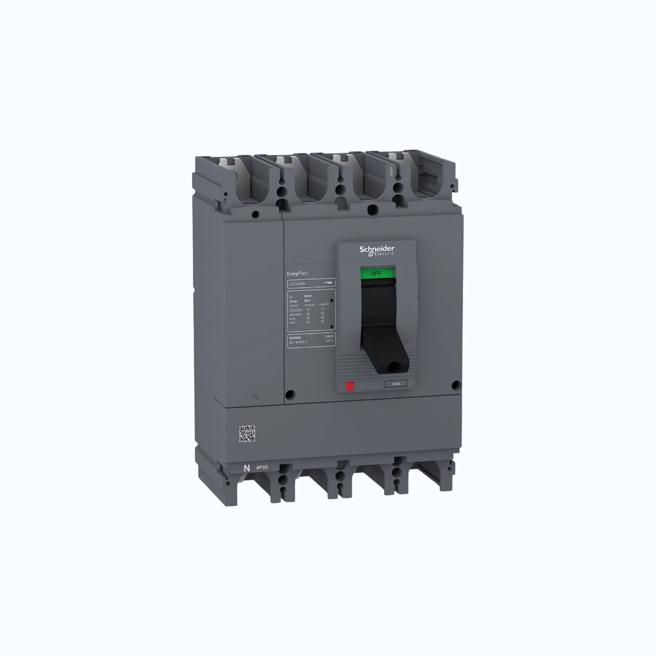 Schneider Easypact EZC630H (50 kA @415V AC)4P- EZC630H 630-EZC630H4630N