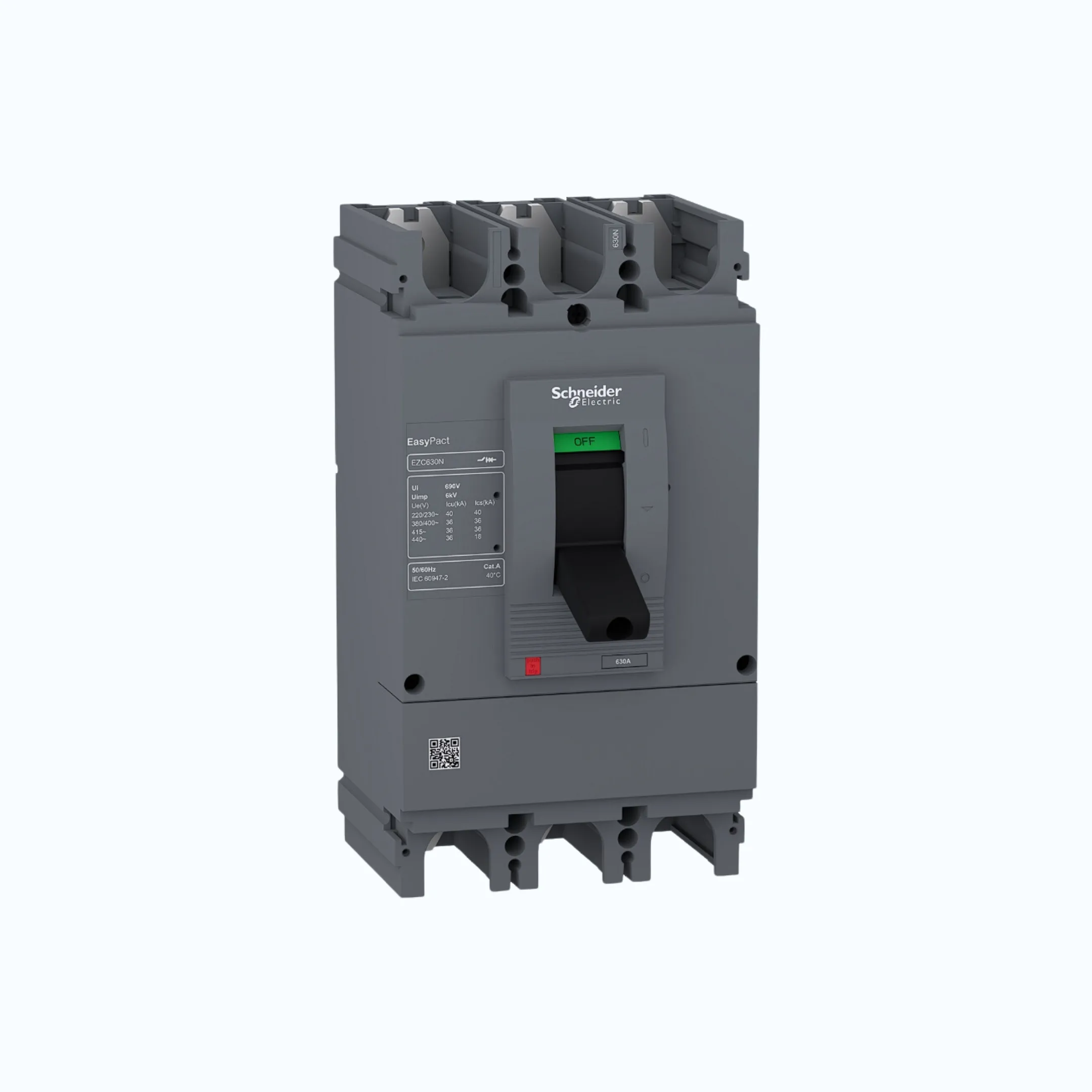 Schneider Easypact EZC630N (36 kA @415V AC)3P- EZC630N 600- EZC630N3600N