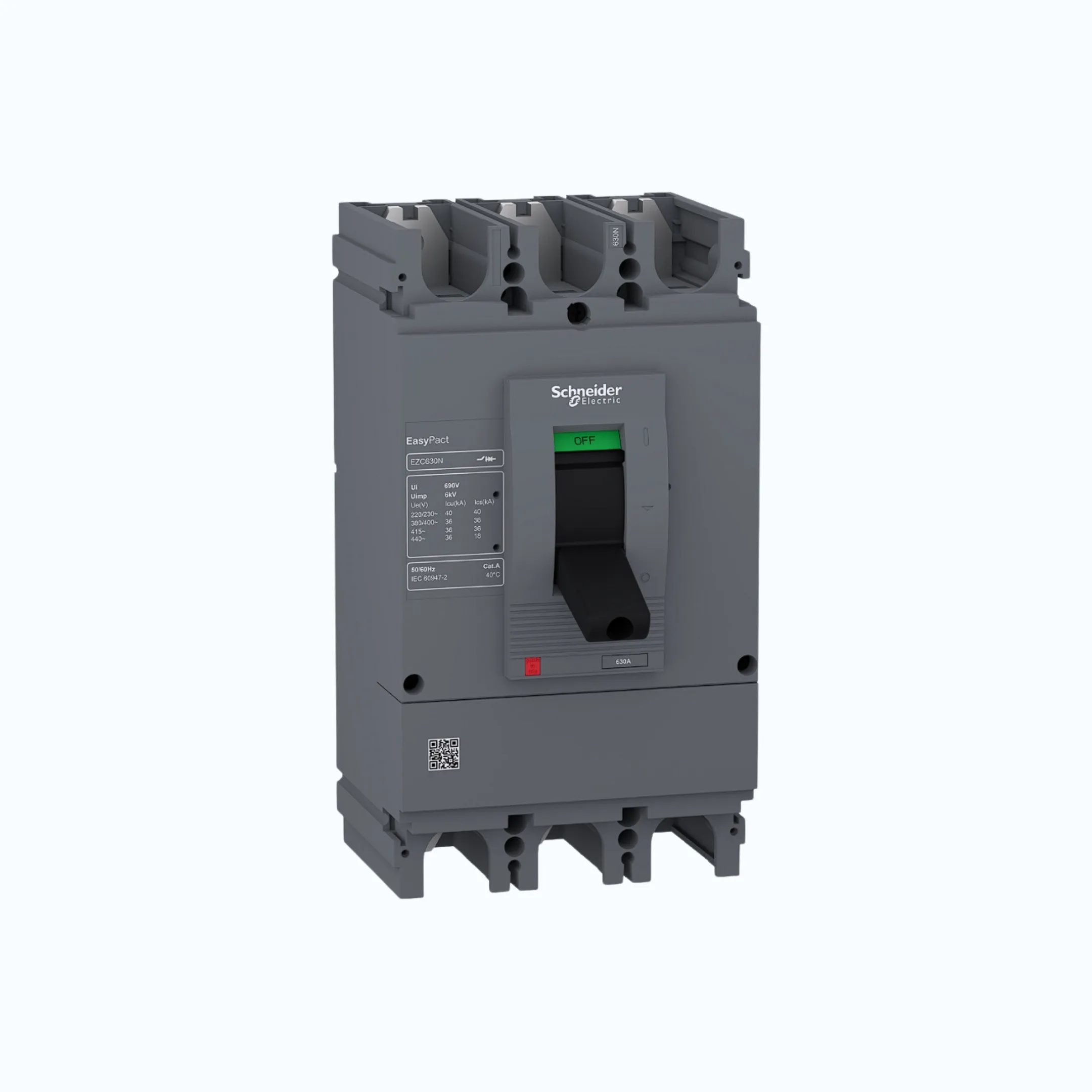 Schneider Easypact EZC630N (36 kA @415V AC)3P- EZC630N 500- EZC630N3500N