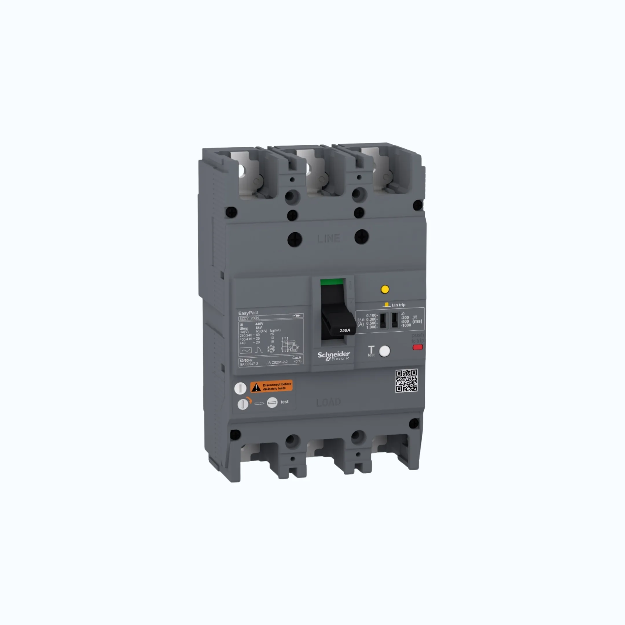 Schneider Easypact EZCV250N (25 kA @415V AC) 3P- EZCV250N 100- EZCV250N3100