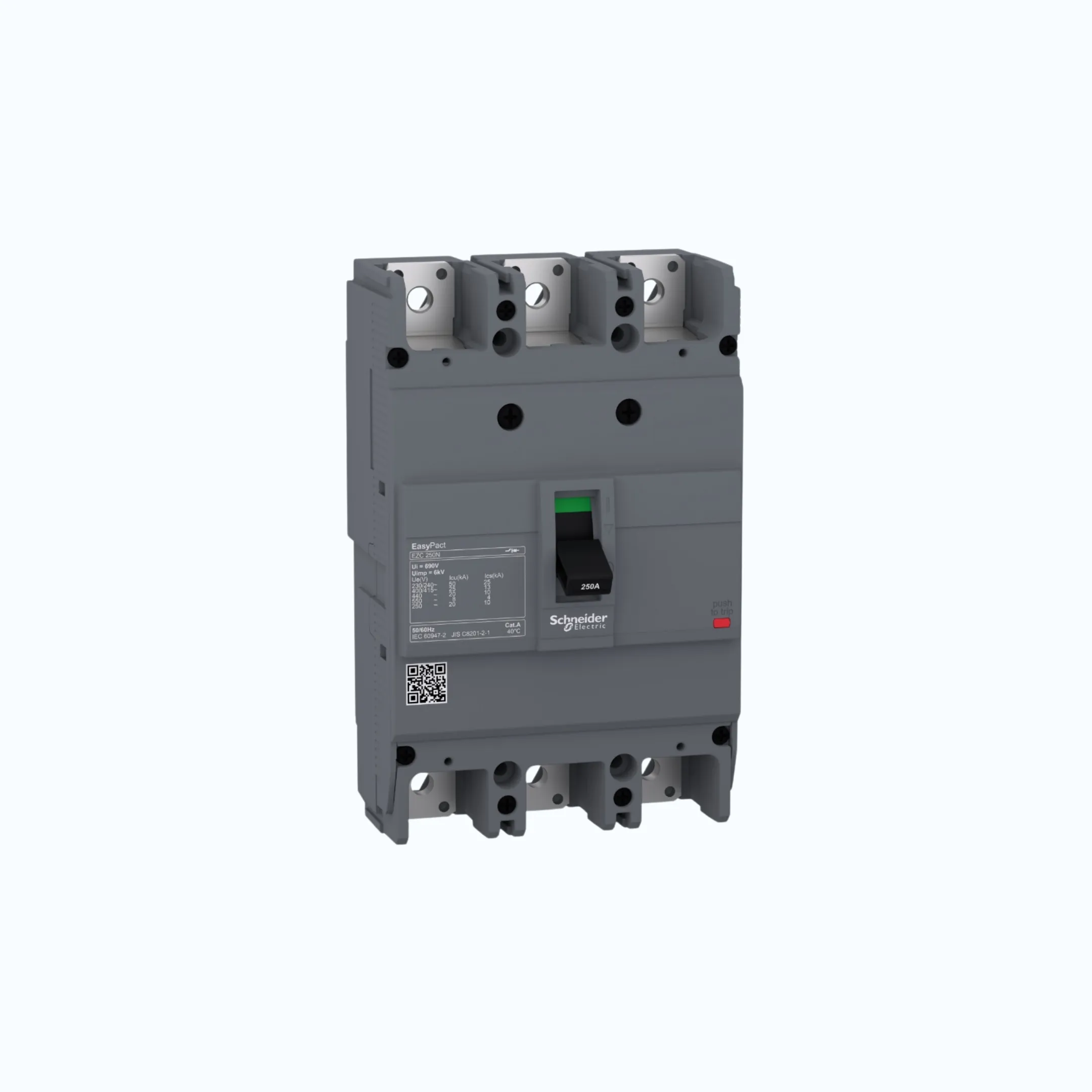 Schneider Easypact EZC250N (25 kA @415V AC / 10 kA @125V DC; 250V DC) 3P- EZC250