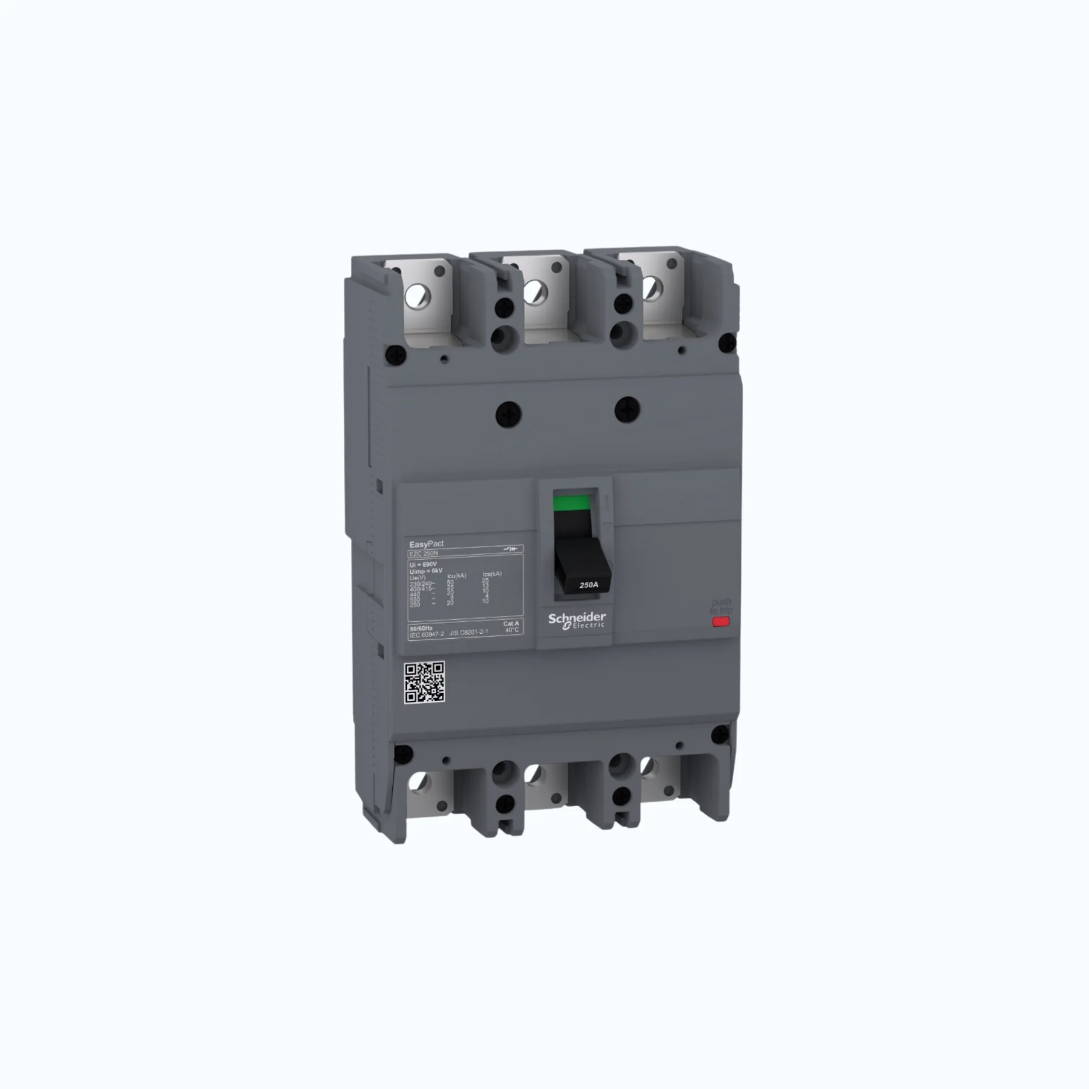 Schneider Easypact EZC250N (25 kA @415V AC / 10 kA @125V DC; 250V DC) 3P- EZC250