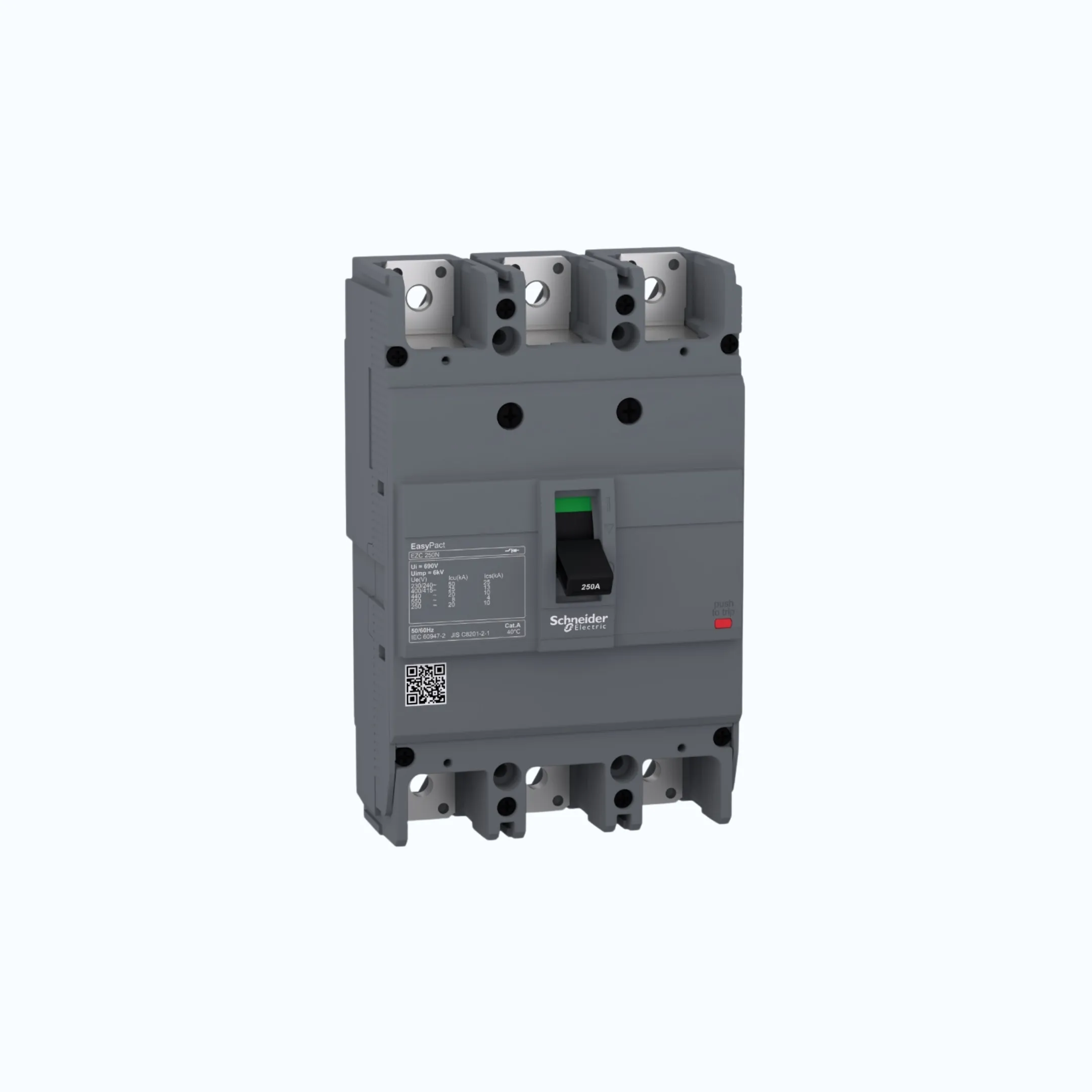 Schneider Easypact EZC250N (25 kA @415V AC / 10 kA @125V DC; 250V DC) 3P- EZC250
