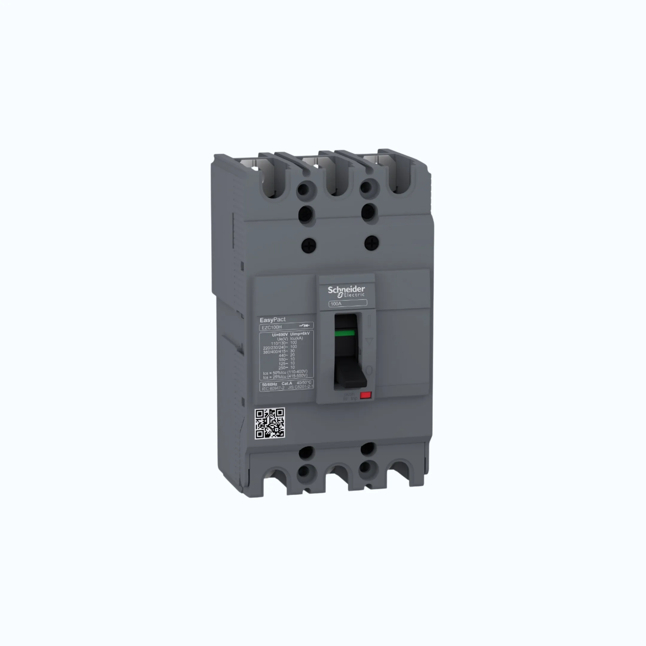 Schneider Easypact EZC100H (30 kA @415V AC / 10 kA @125V DC; 250V DC) 3P- EZC100