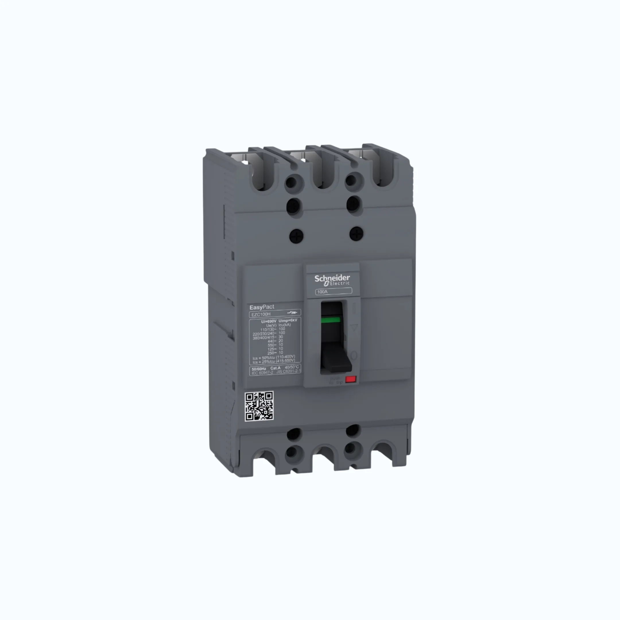 Schneider Easypact EZC100H (30 kA @415V AC / 10 kA @125V DC; 250V DC) 3P- EZC100